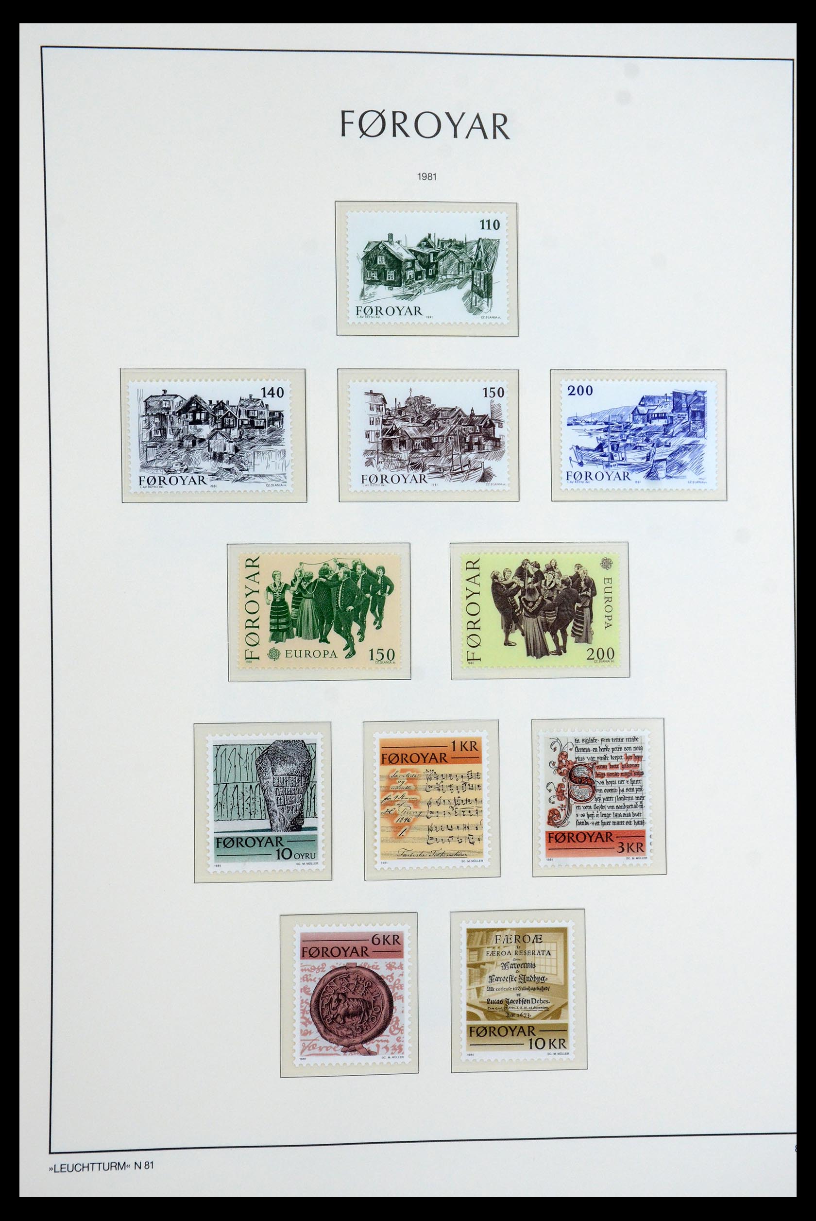 35758 007 - Postzegelverzameling 35758 Faeroer 1919-1993.