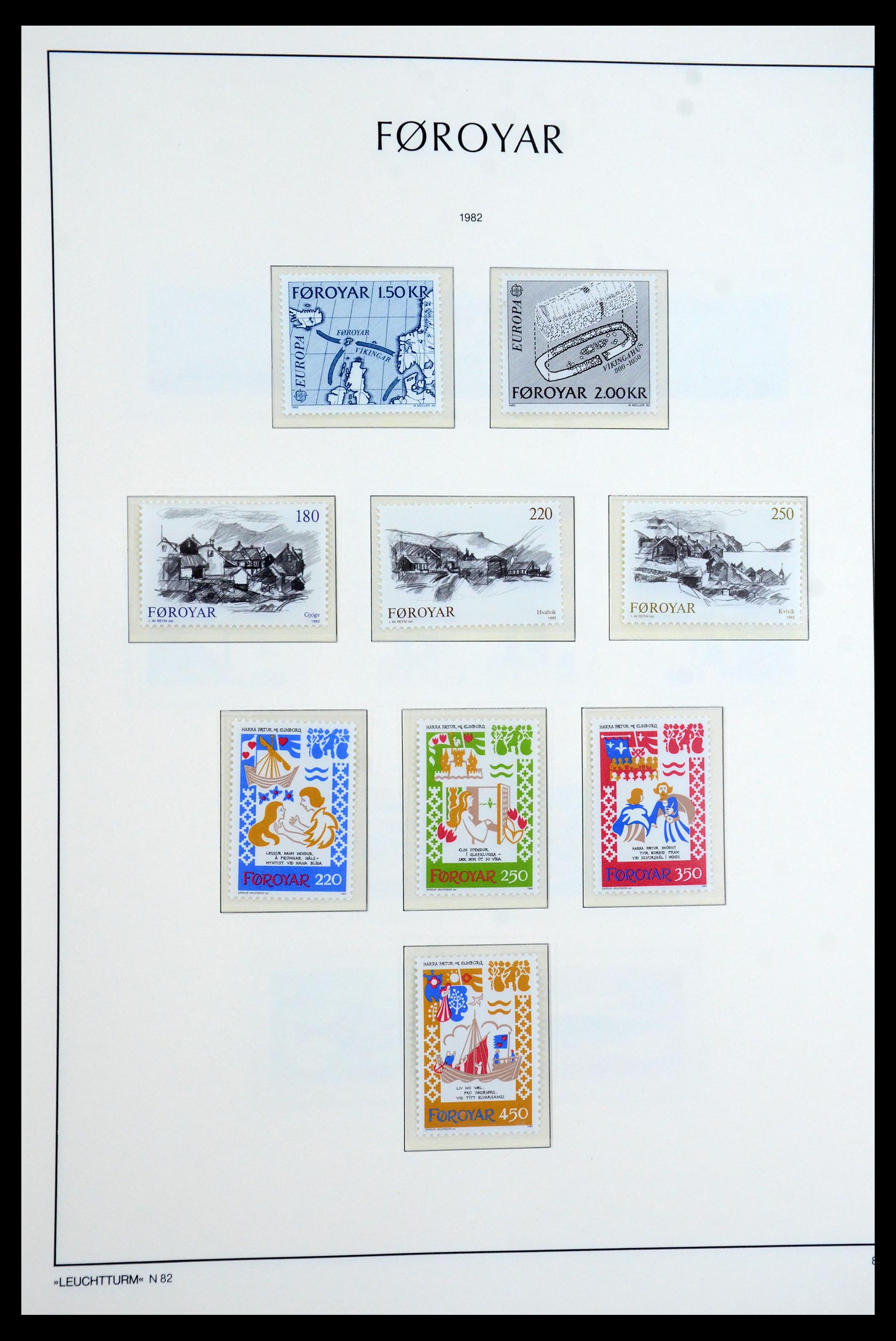 35758 008 - Postzegelverzameling 35758 Faeroer 1919-1993.