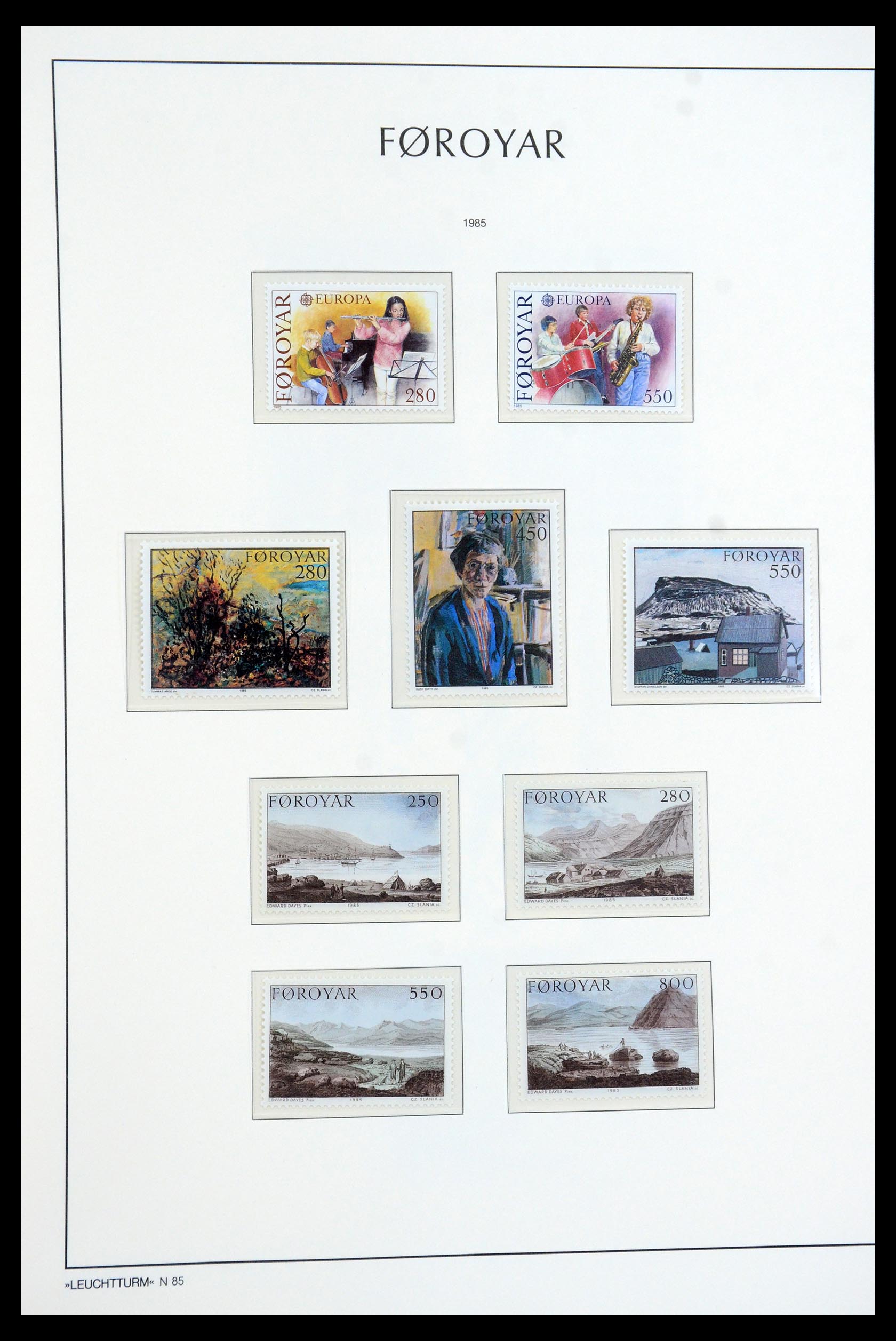 35758 013 - Postzegelverzameling 35758 Faeroer 1919-1993.