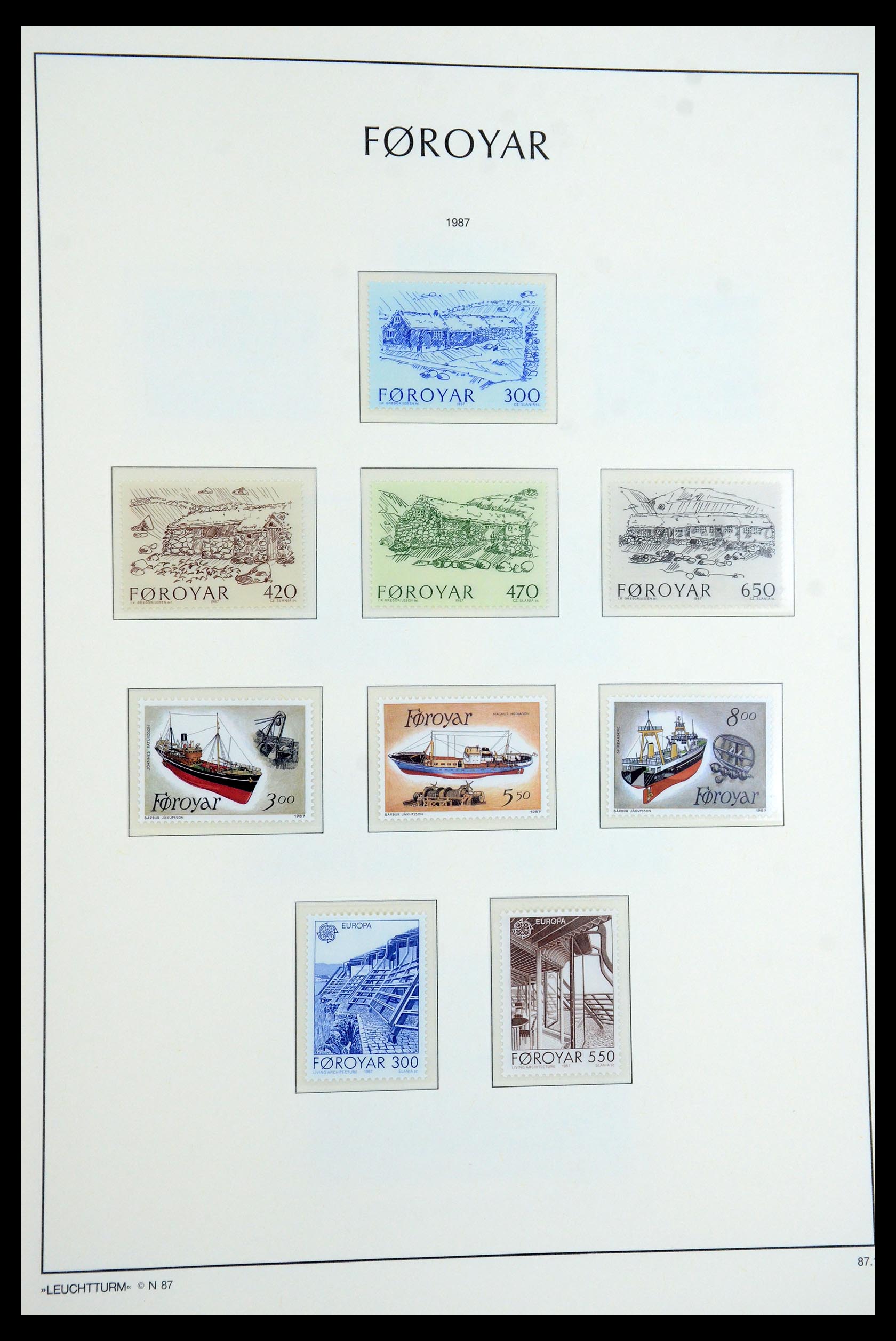 35758 017 - Postzegelverzameling 35758 Faeroer 1919-1993.