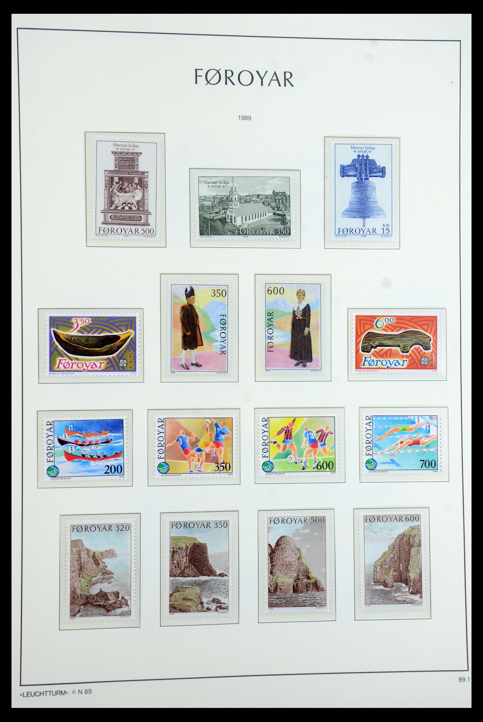 35758 021 - Postzegelverzameling 35758 Faeroer 1919-1993.