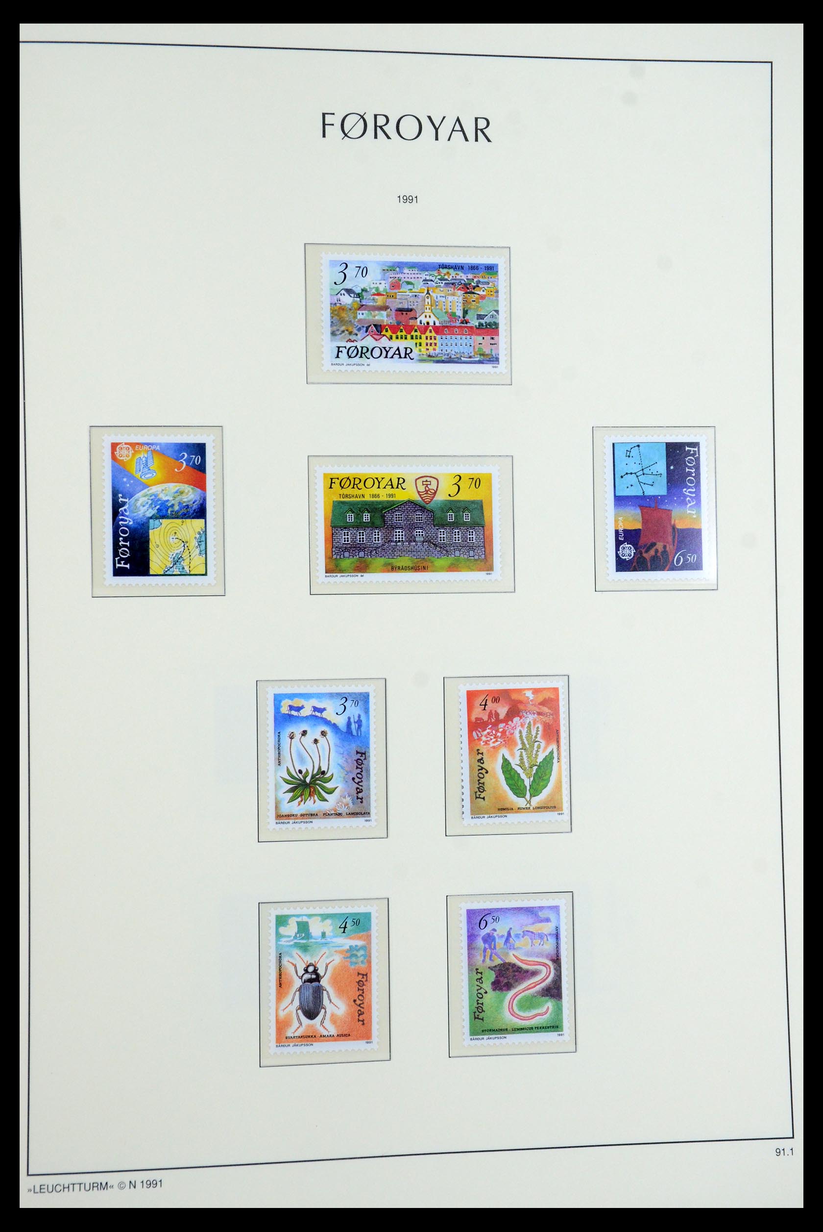 35758 024 - Postzegelverzameling 35758 Faeroer 1919-1993.