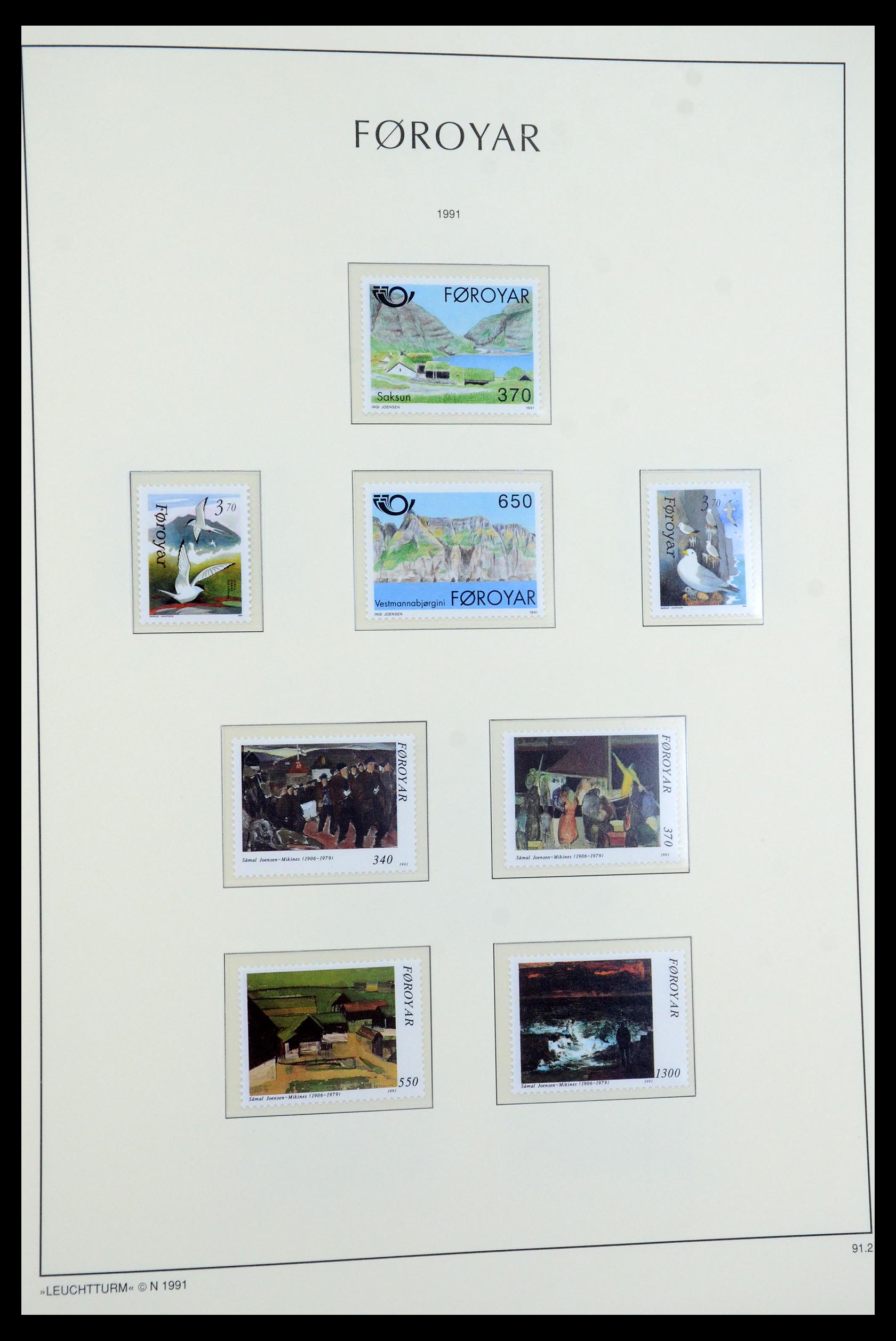 35758 025 - Postzegelverzameling 35758 Faeroer 1919-1993.
