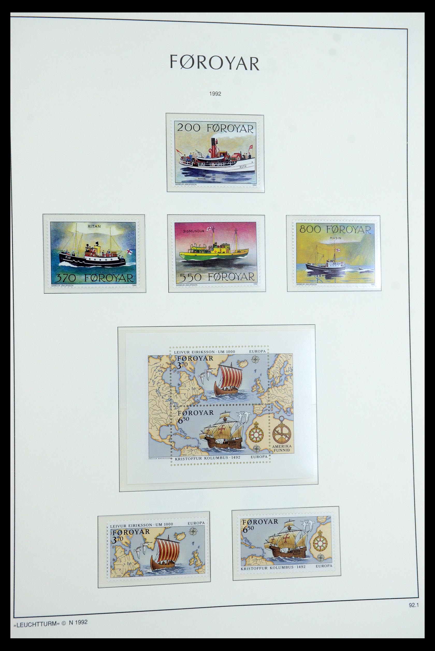 35758 026 - Postzegelverzameling 35758 Faeroer 1919-1993.