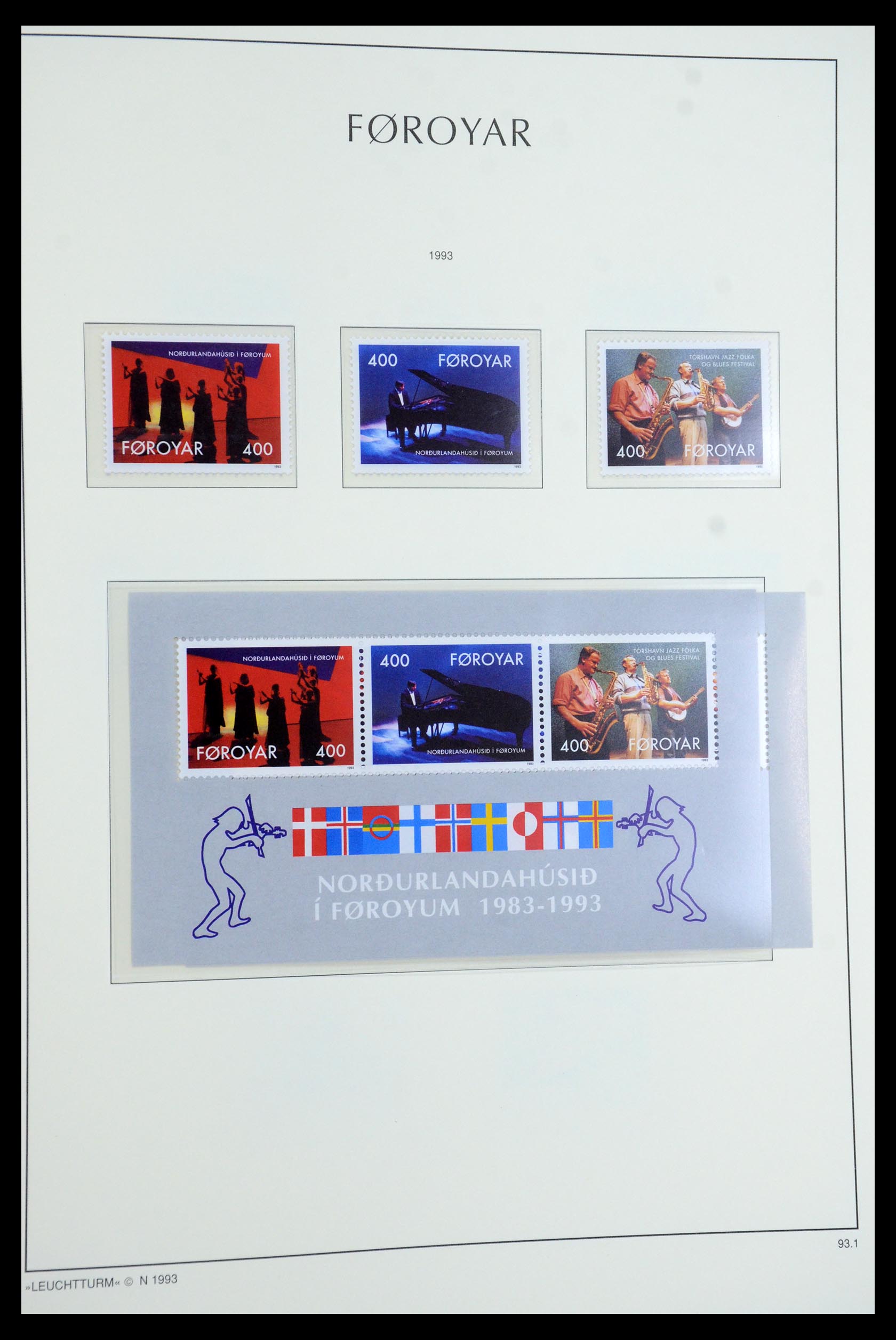 35758 028 - Postzegelverzameling 35758 Faeroer 1919-1993.
