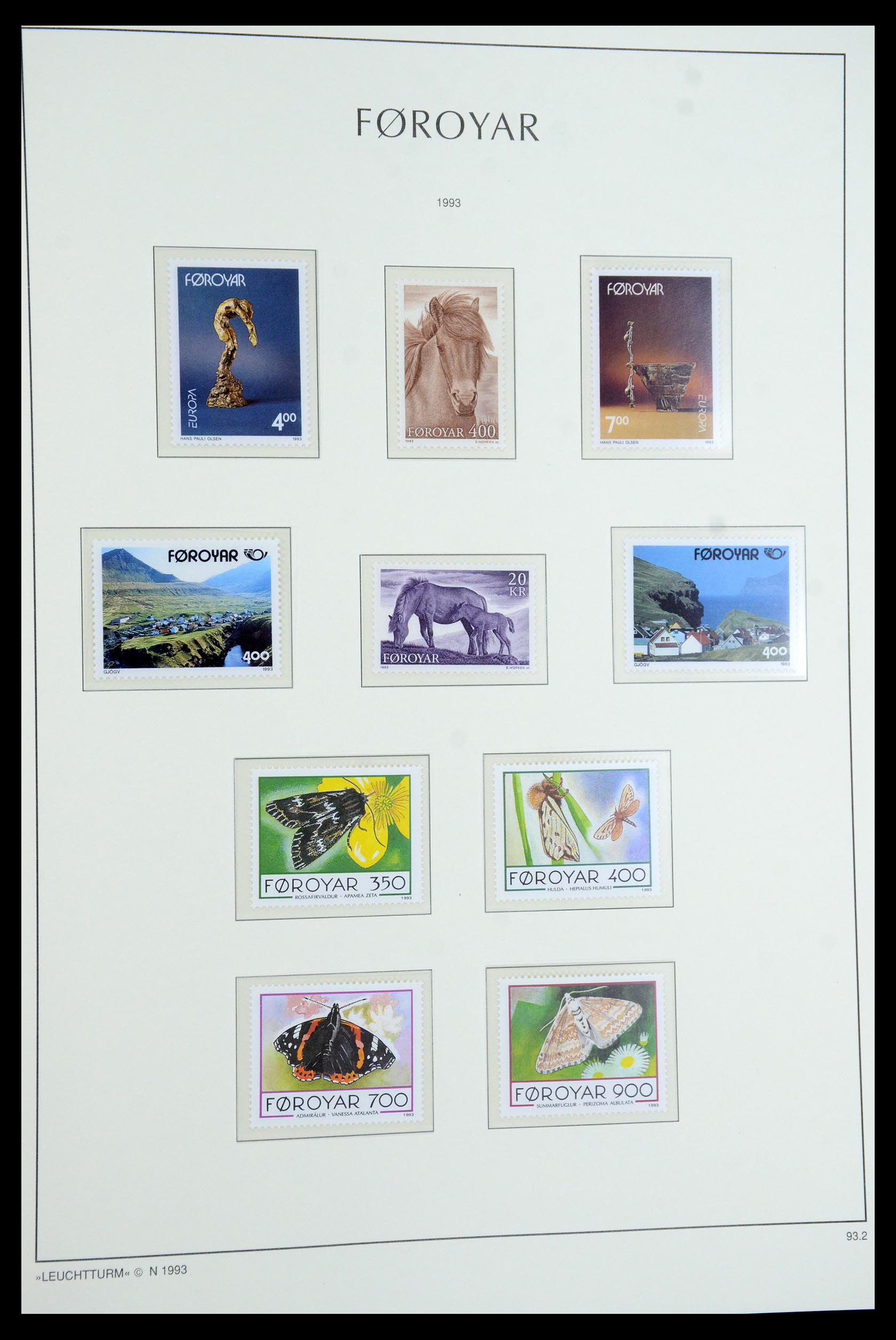 35758 029 - Postzegelverzameling 35758 Faeroer 1919-1993.