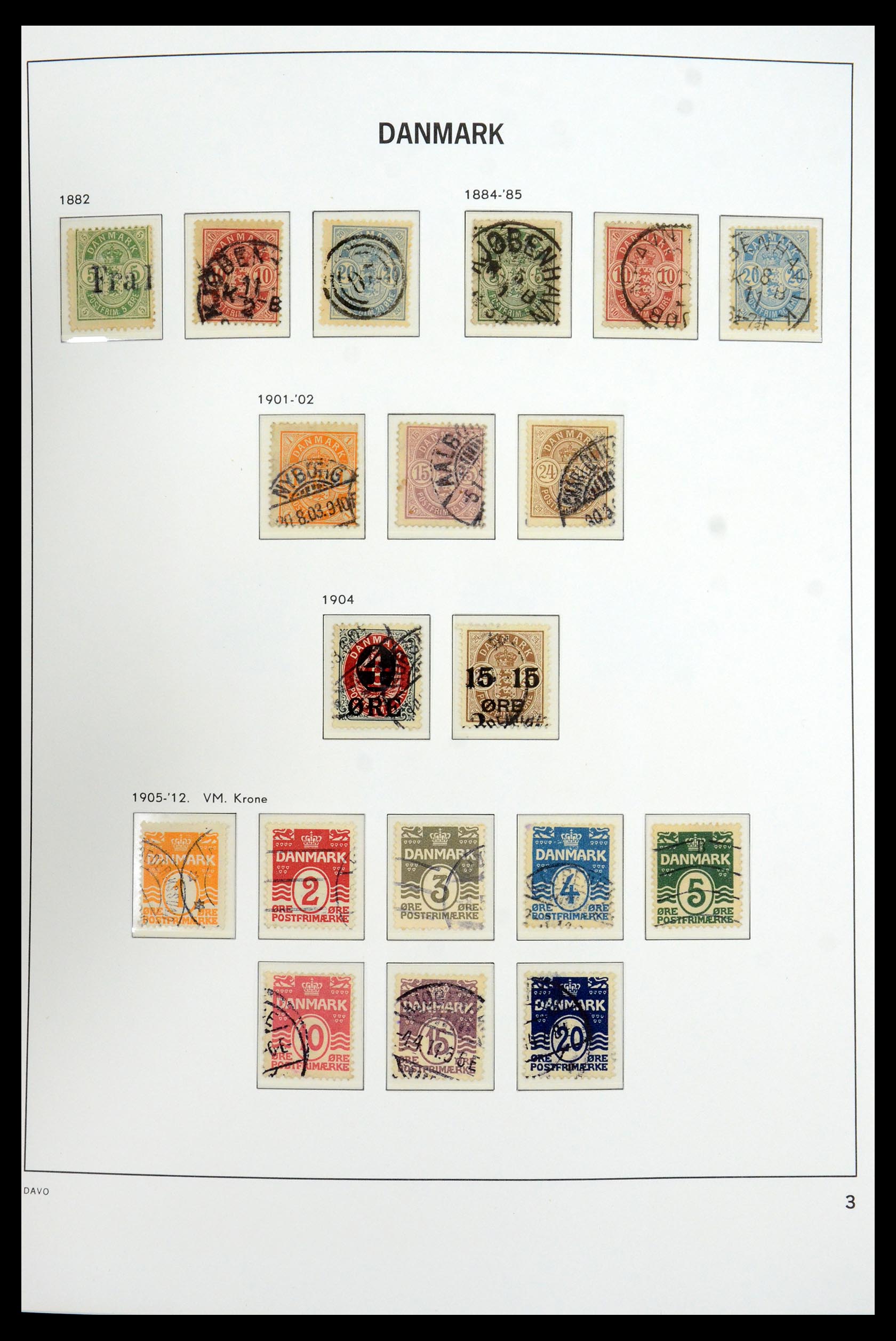 35760 003 - Postzegelverzameling 35760 Denemarken 1851-1995.