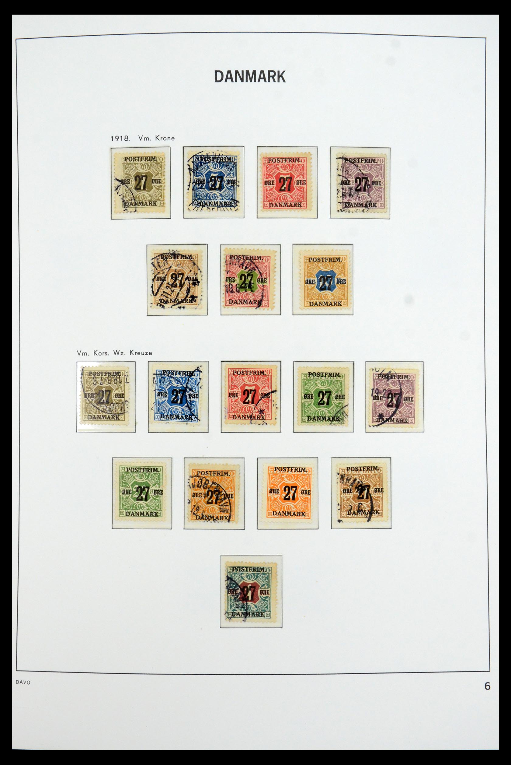 35760 006 - Postzegelverzameling 35760 Denemarken 1851-1995.