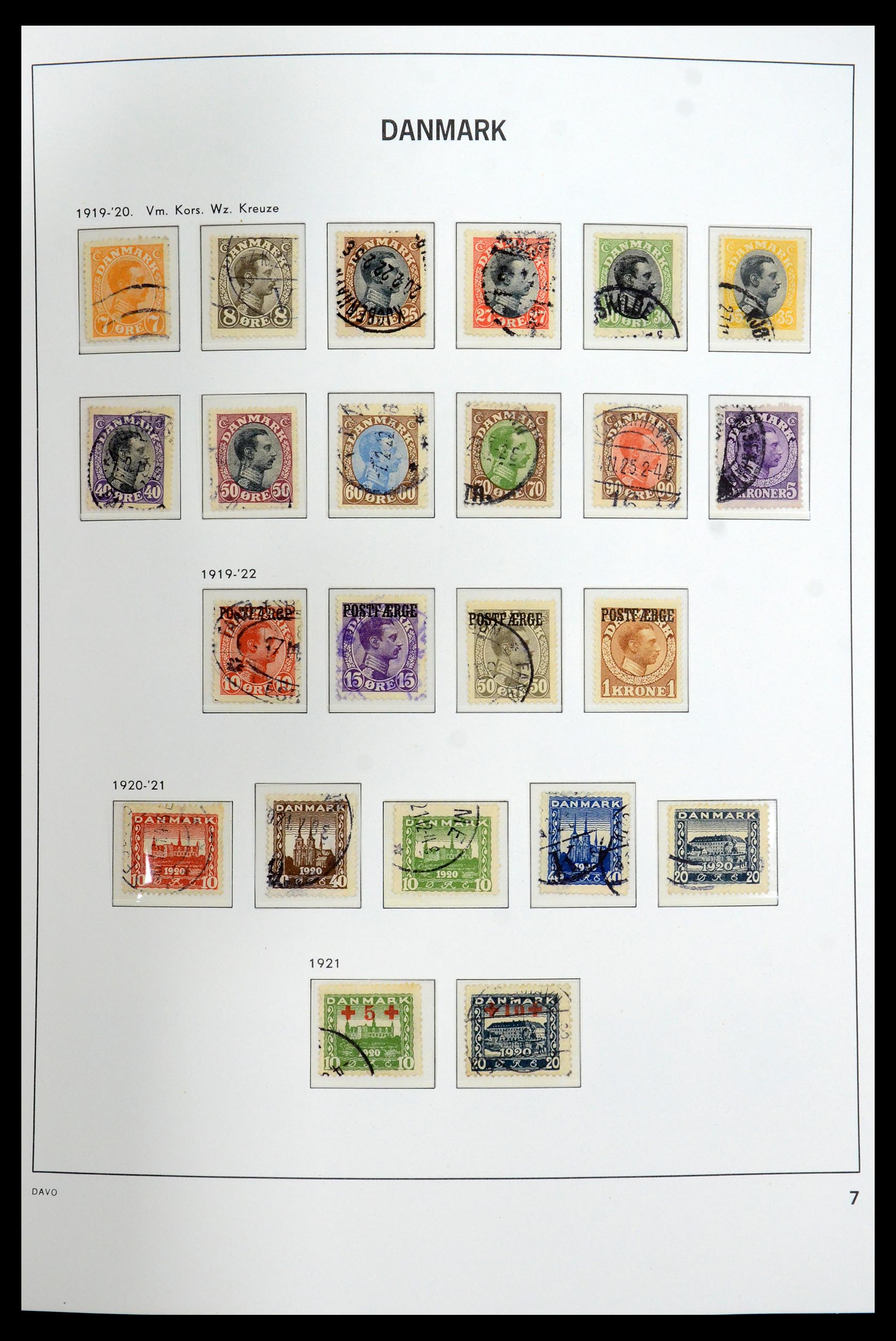 35760 007 - Postzegelverzameling 35760 Denemarken 1851-1995.