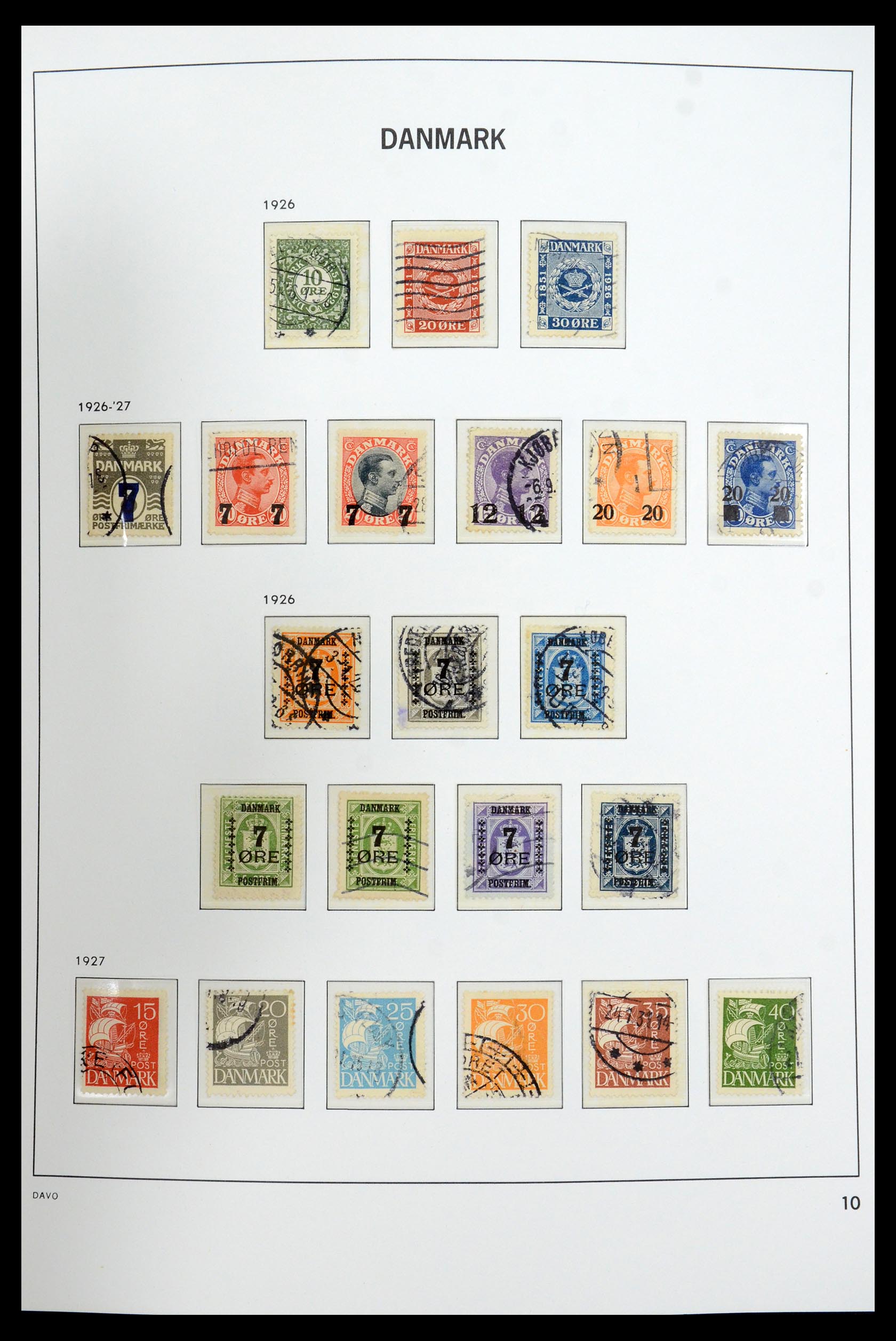 35760 010 - Postzegelverzameling 35760 Denemarken 1851-1995.