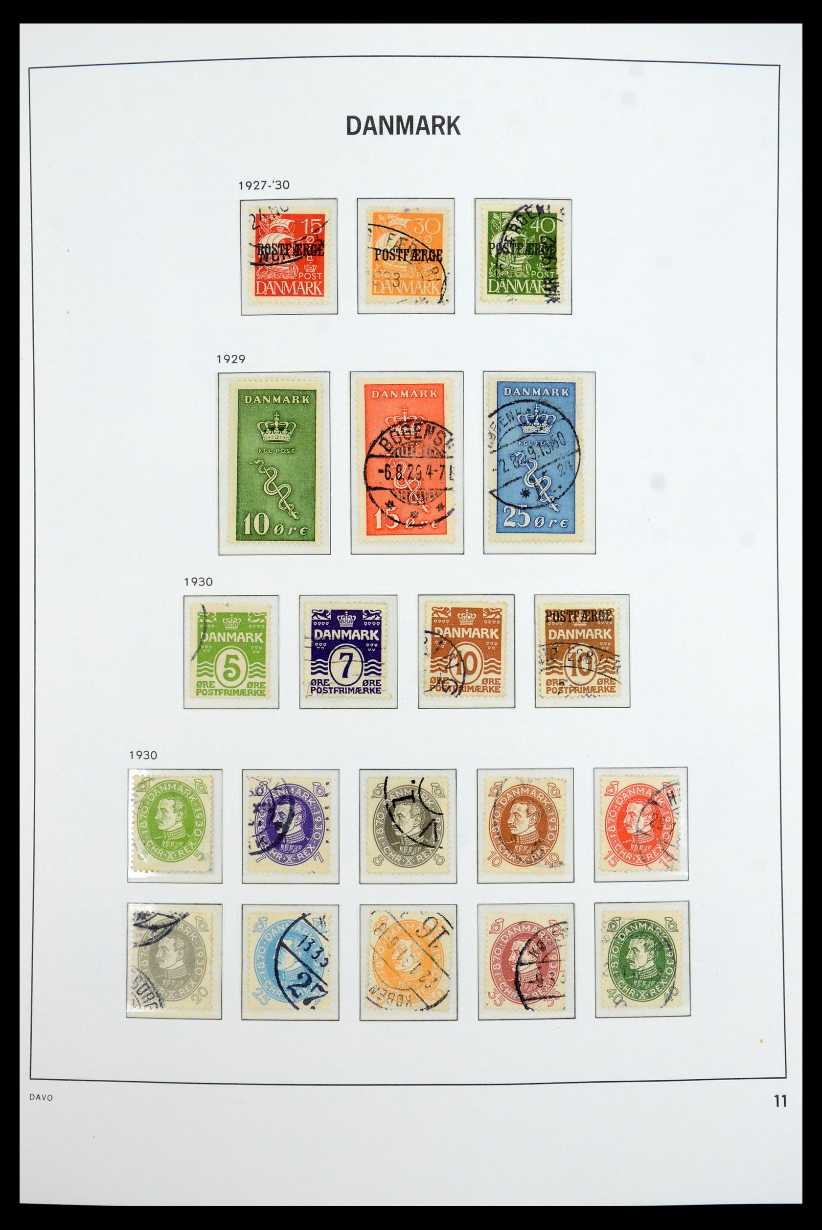 35760 011 - Postzegelverzameling 35760 Denemarken 1851-1995.