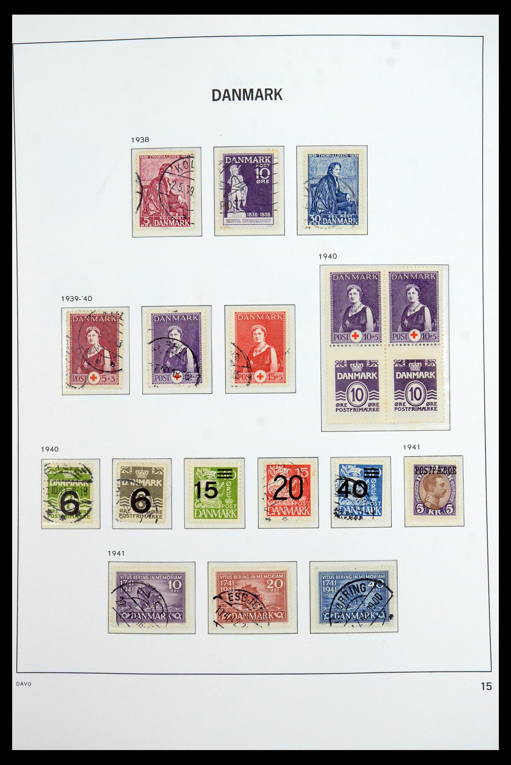35760 015 - Postzegelverzameling 35760 Denemarken 1851-1995.