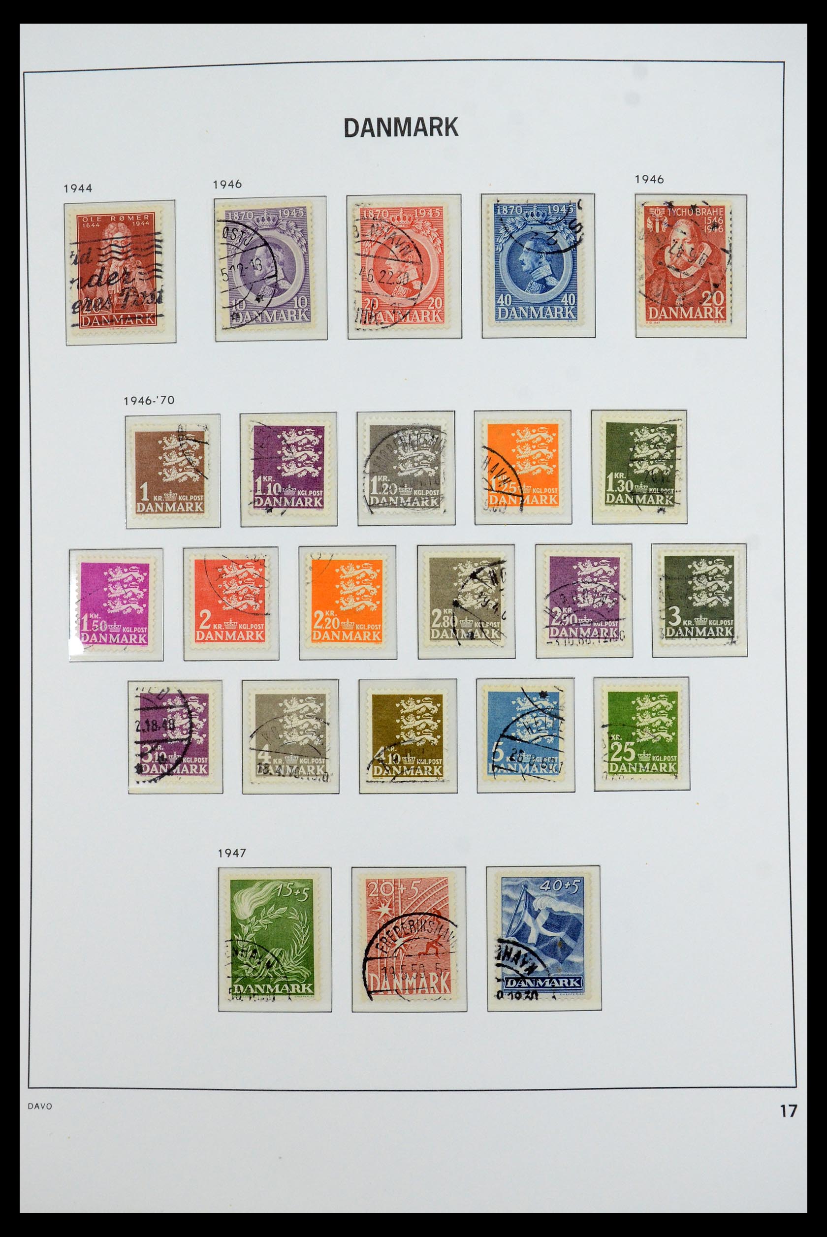 35760 017 - Postzegelverzameling 35760 Denemarken 1851-1995.