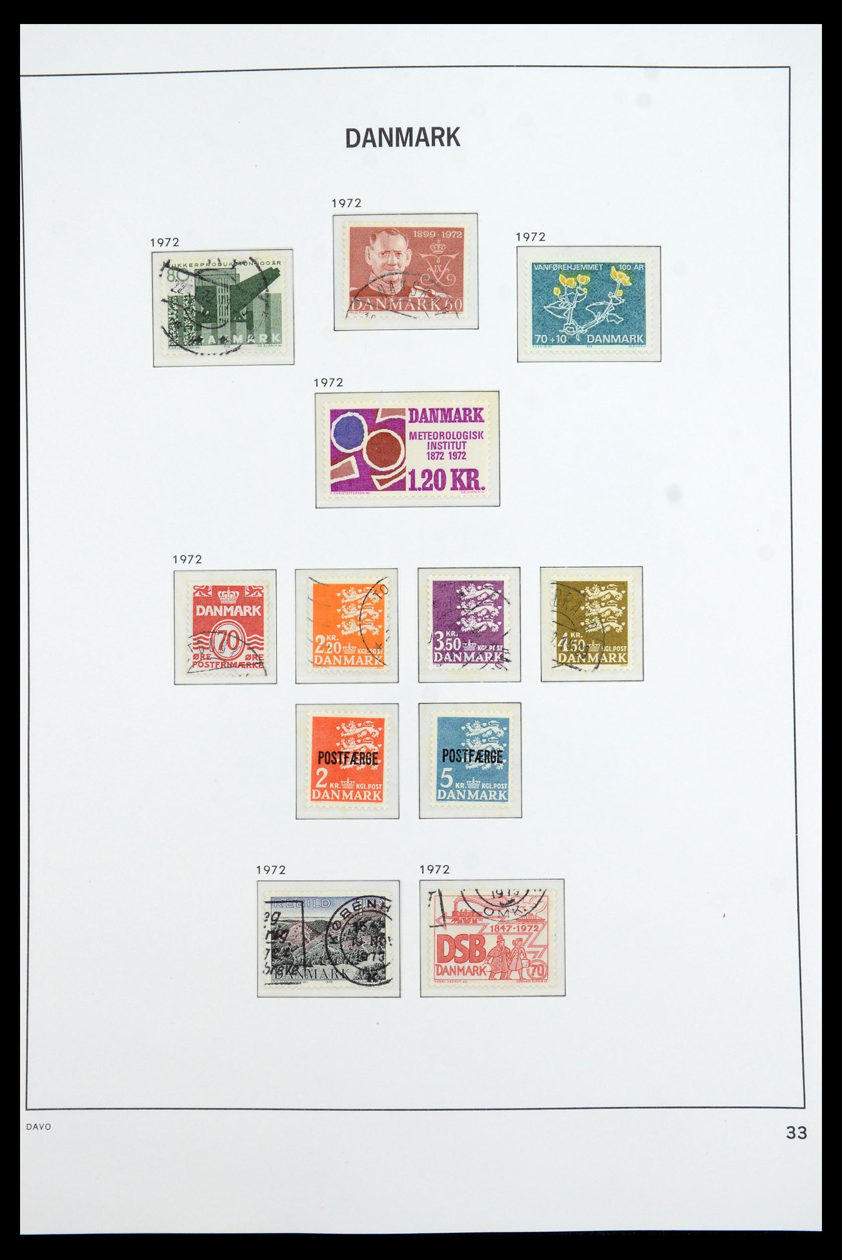 35760 032 - Postzegelverzameling 35760 Denemarken 1851-1995.