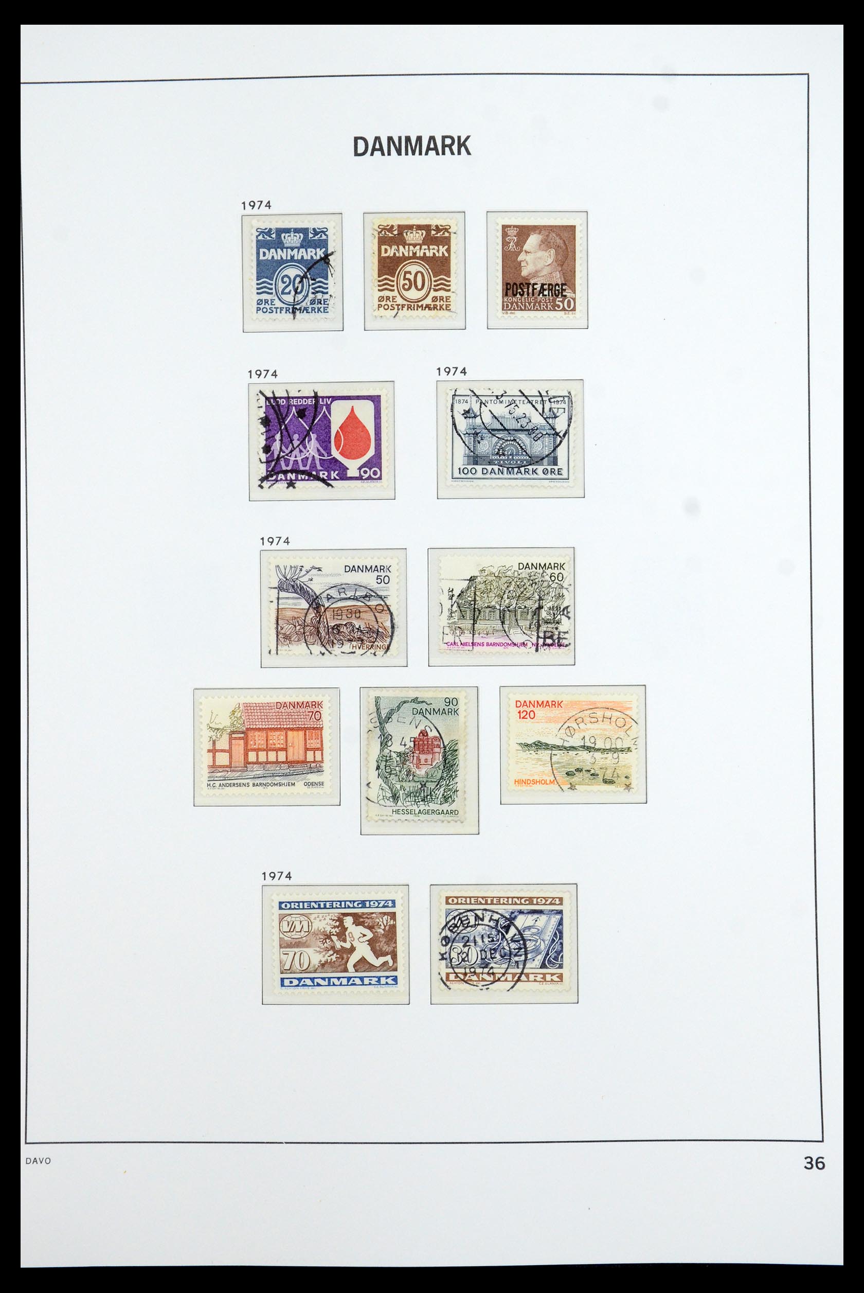 35760 035 - Postzegelverzameling 35760 Denemarken 1851-1995.