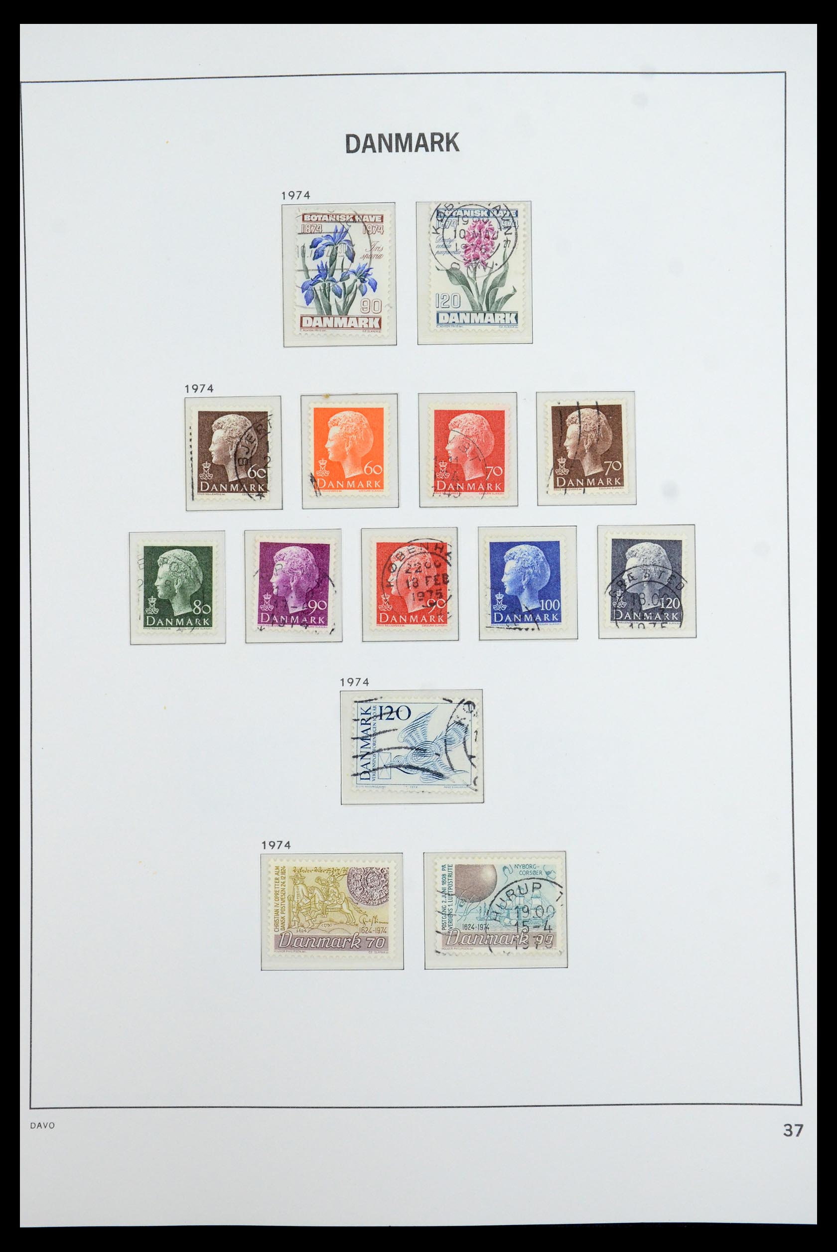 35760 036 - Postzegelverzameling 35760 Denemarken 1851-1995.