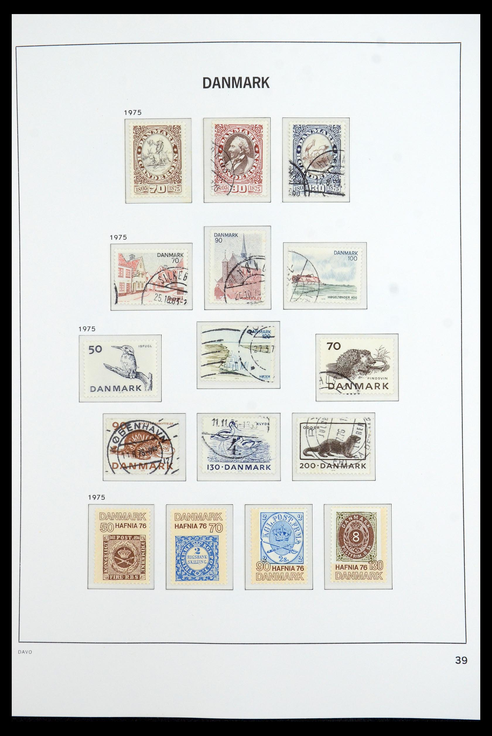 35760 038 - Postzegelverzameling 35760 Denemarken 1851-1995.