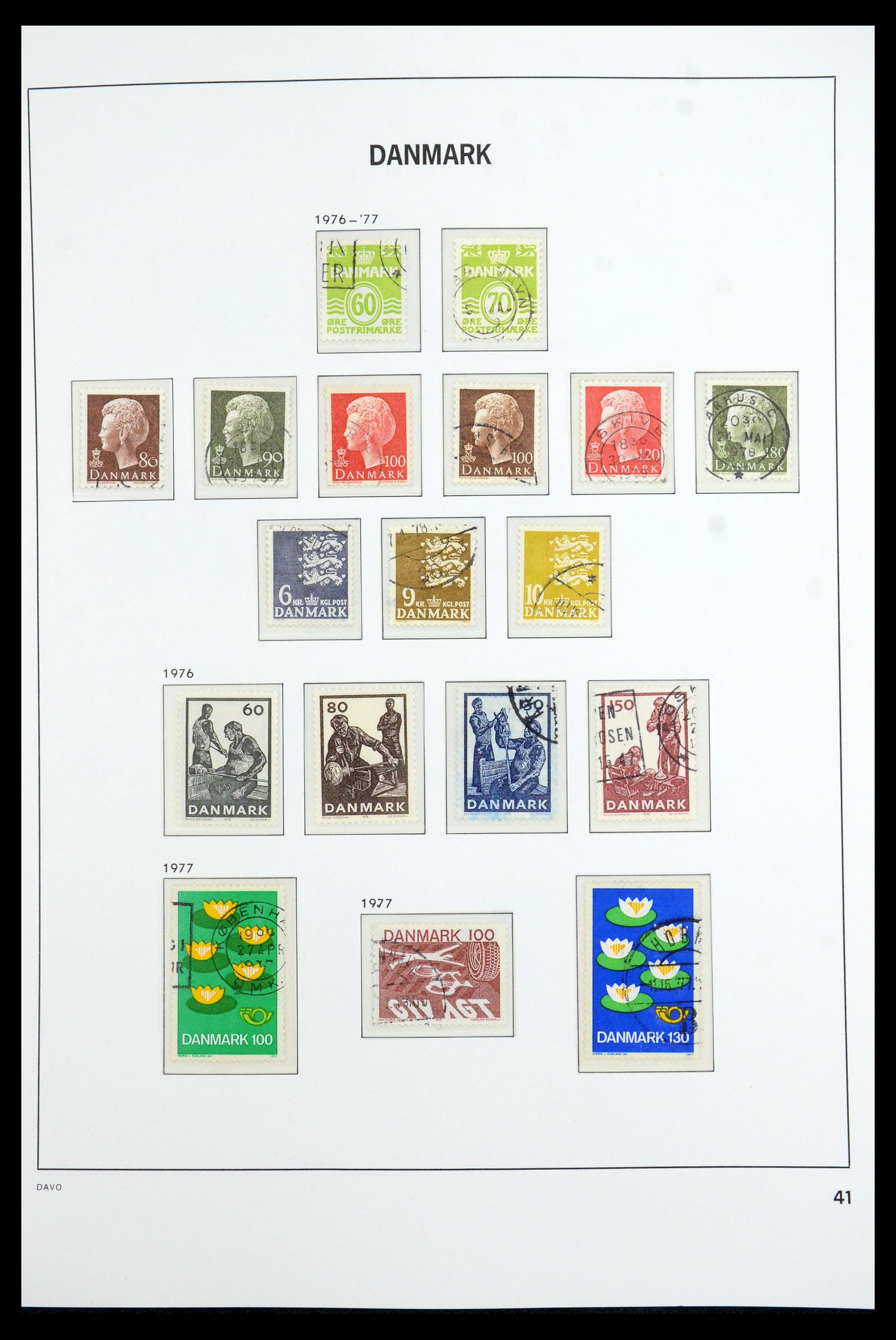 35760 040 - Postzegelverzameling 35760 Denemarken 1851-1995.