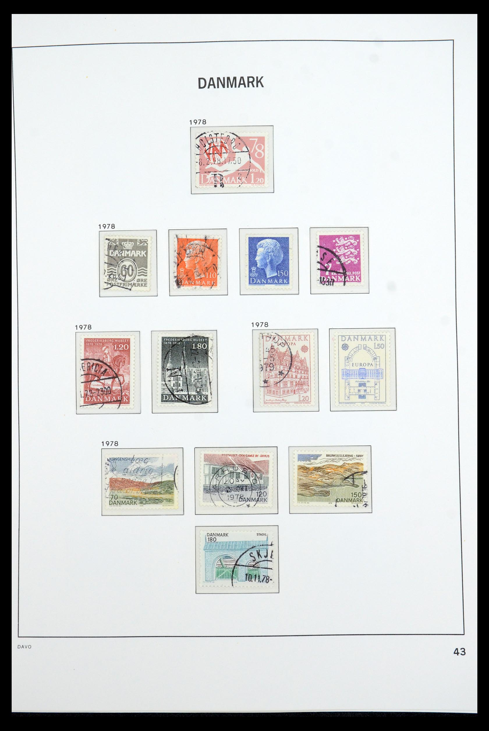 35760 041 - Postzegelverzameling 35760 Denemarken 1851-1995.