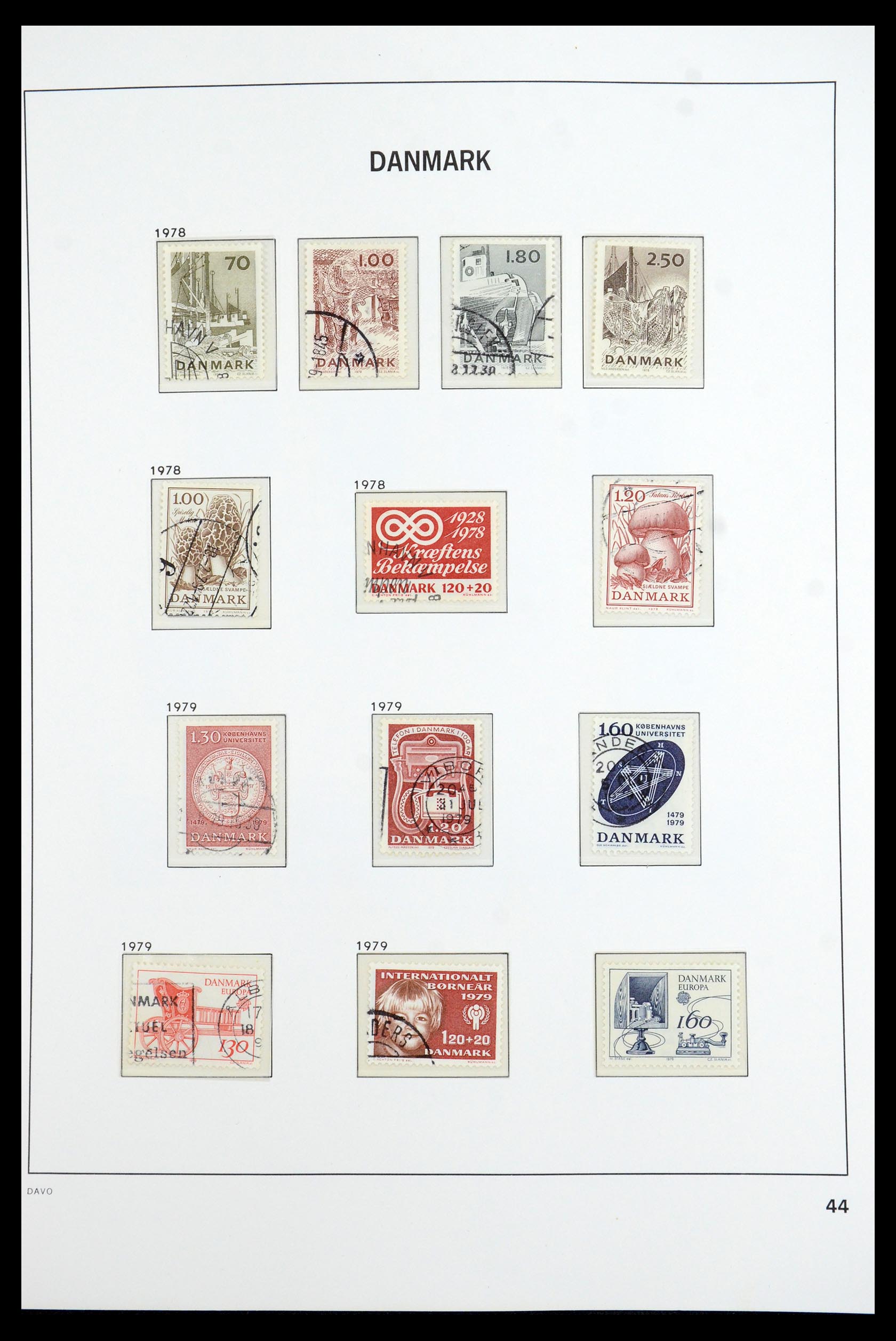 35760 042 - Postzegelverzameling 35760 Denemarken 1851-1995.