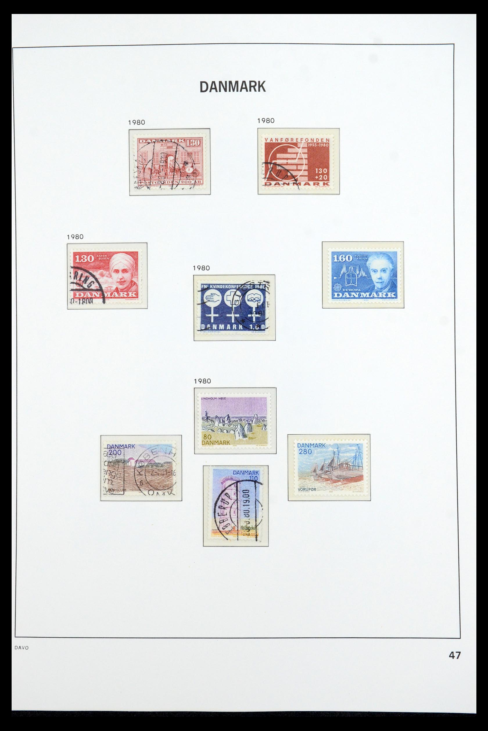 35760 045 - Postzegelverzameling 35760 Denemarken 1851-1995.