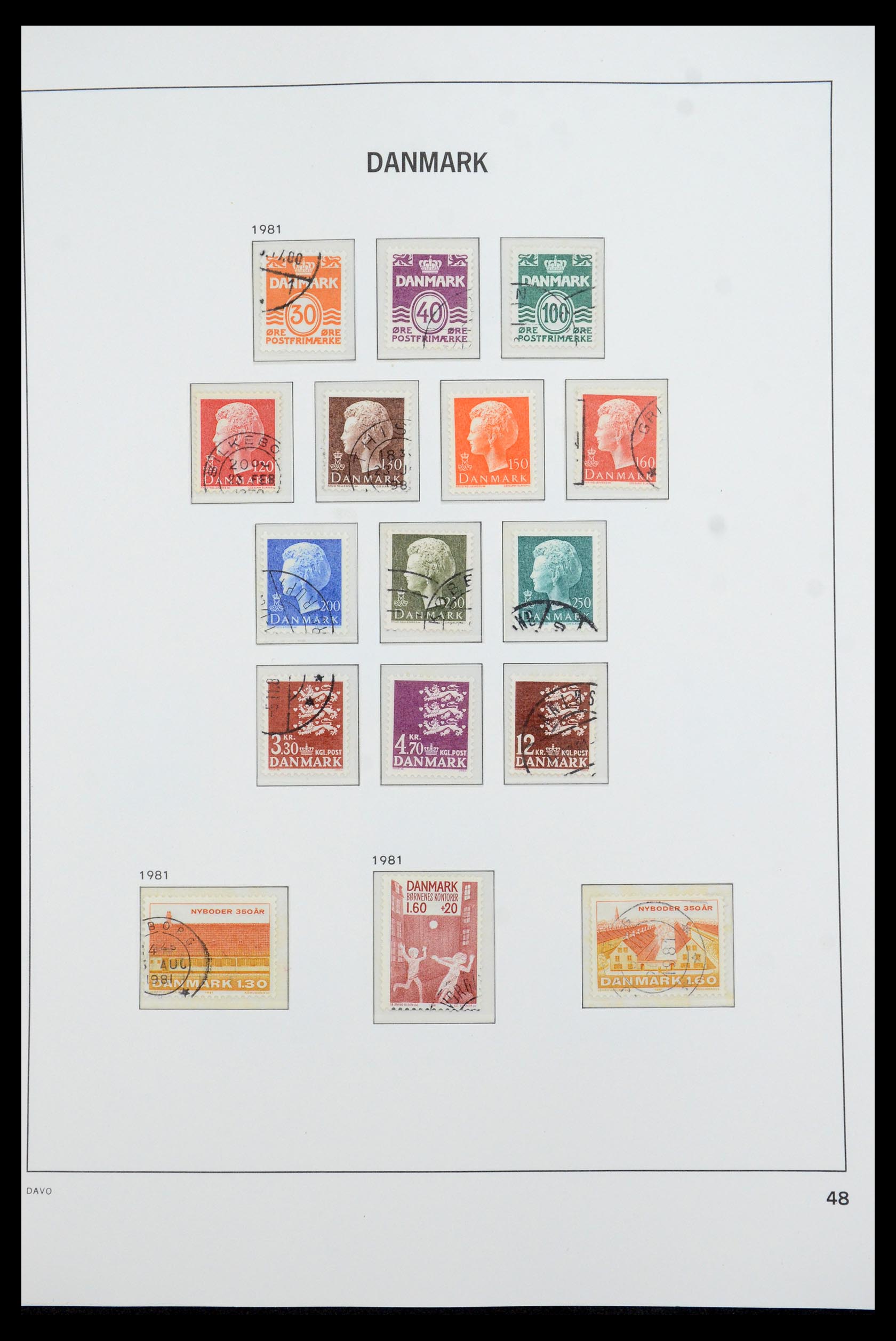 35760 046 - Postzegelverzameling 35760 Denemarken 1851-1995.