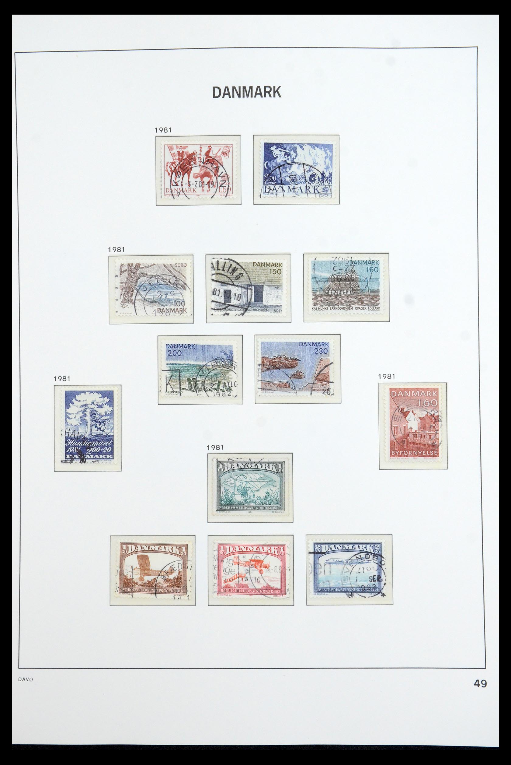 35760 047 - Postzegelverzameling 35760 Denemarken 1851-1995.