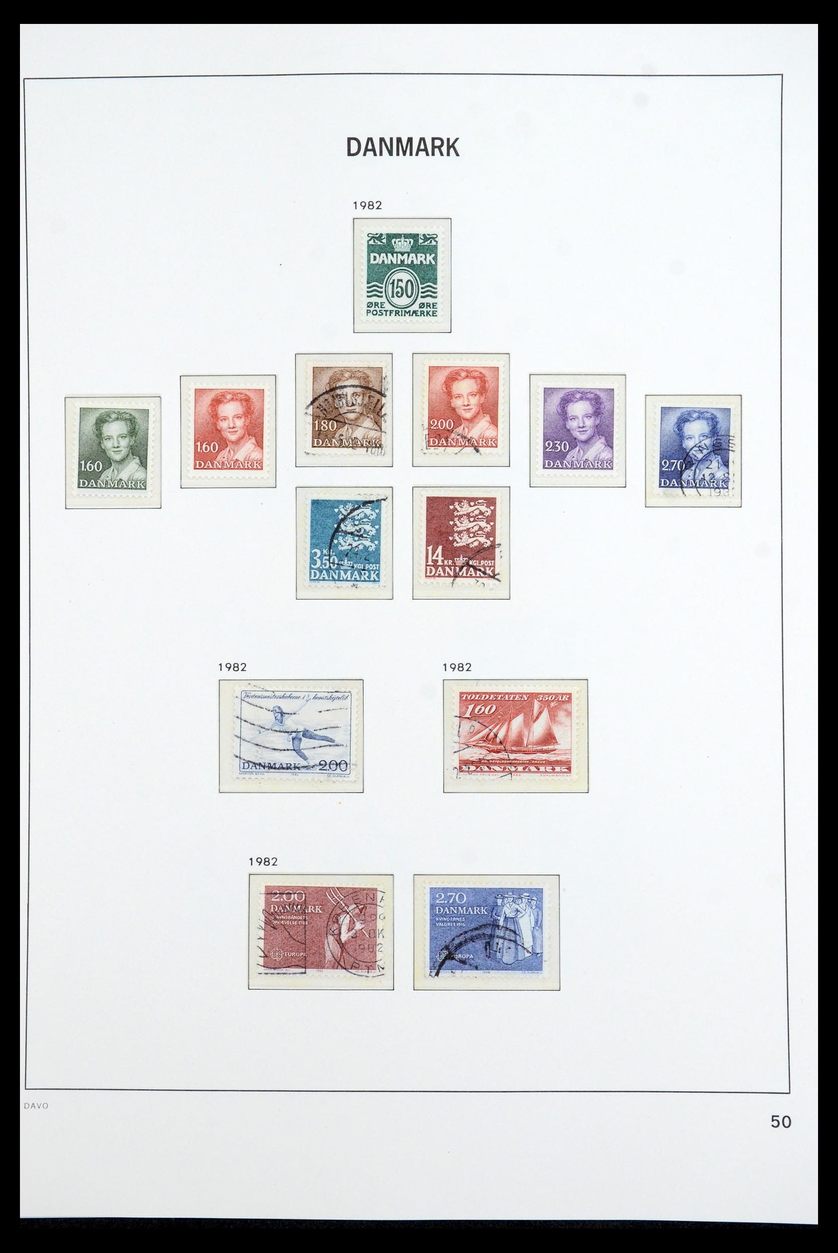 35760 048 - Postzegelverzameling 35760 Denemarken 1851-1995.