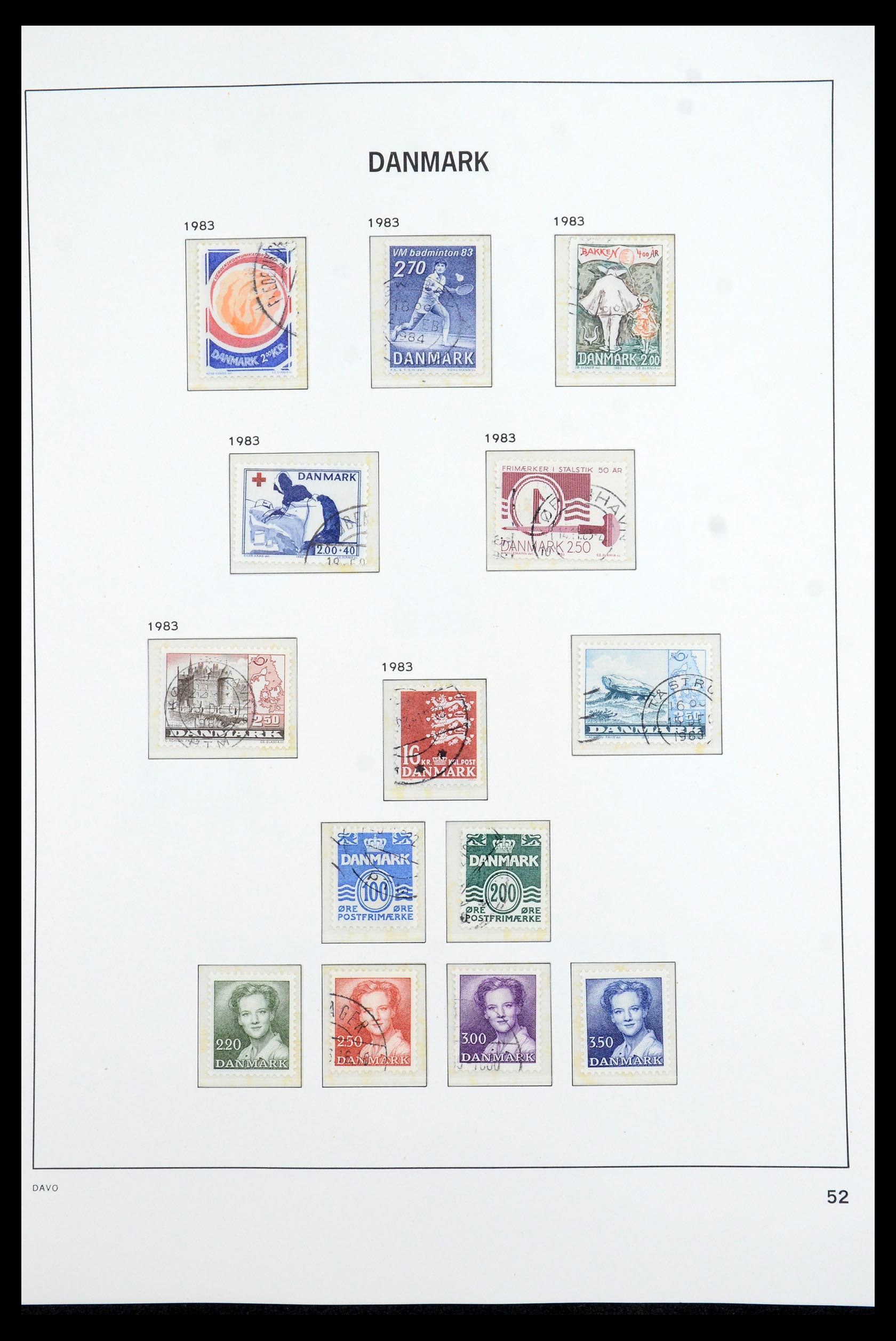 35760 050 - Postzegelverzameling 35760 Denemarken 1851-1995.