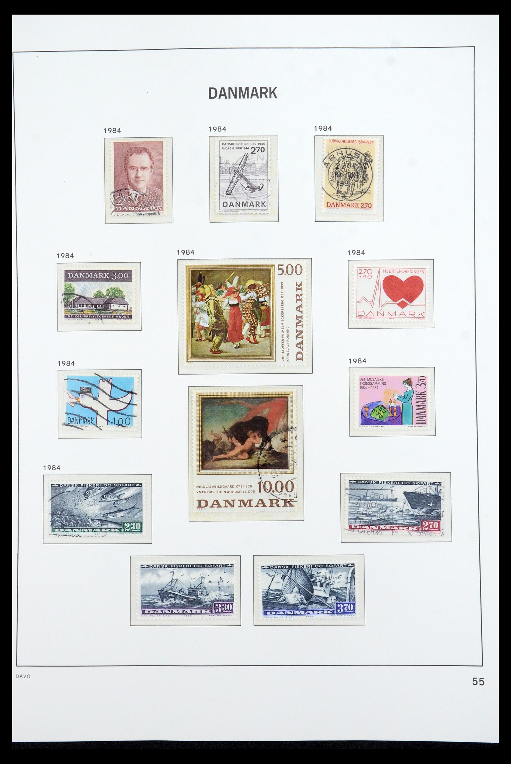 35760 053 - Postzegelverzameling 35760 Denemarken 1851-1995.