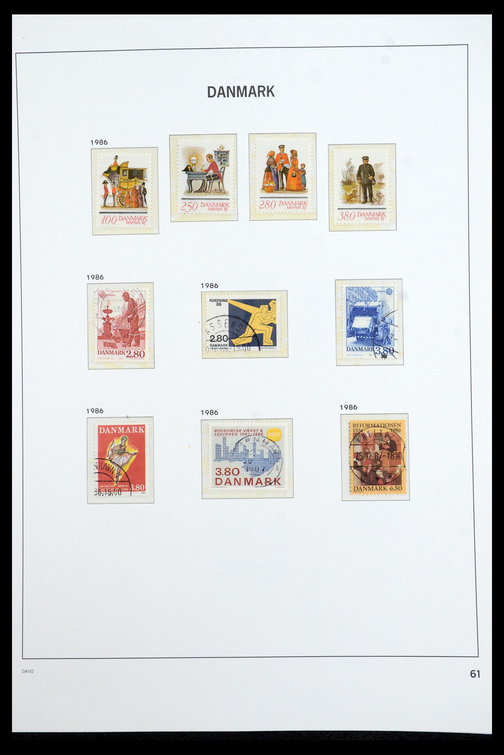 35760 059 - Postzegelverzameling 35760 Denemarken 1851-1995.