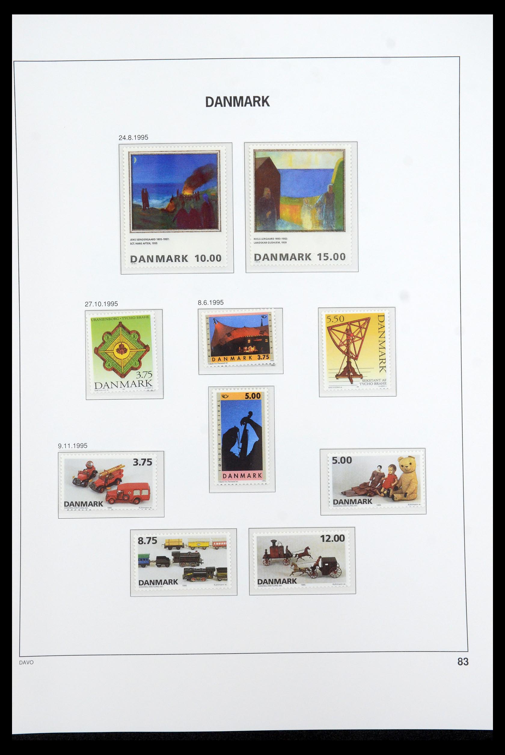 35760 081 - Postzegelverzameling 35760 Denemarken 1851-1995.