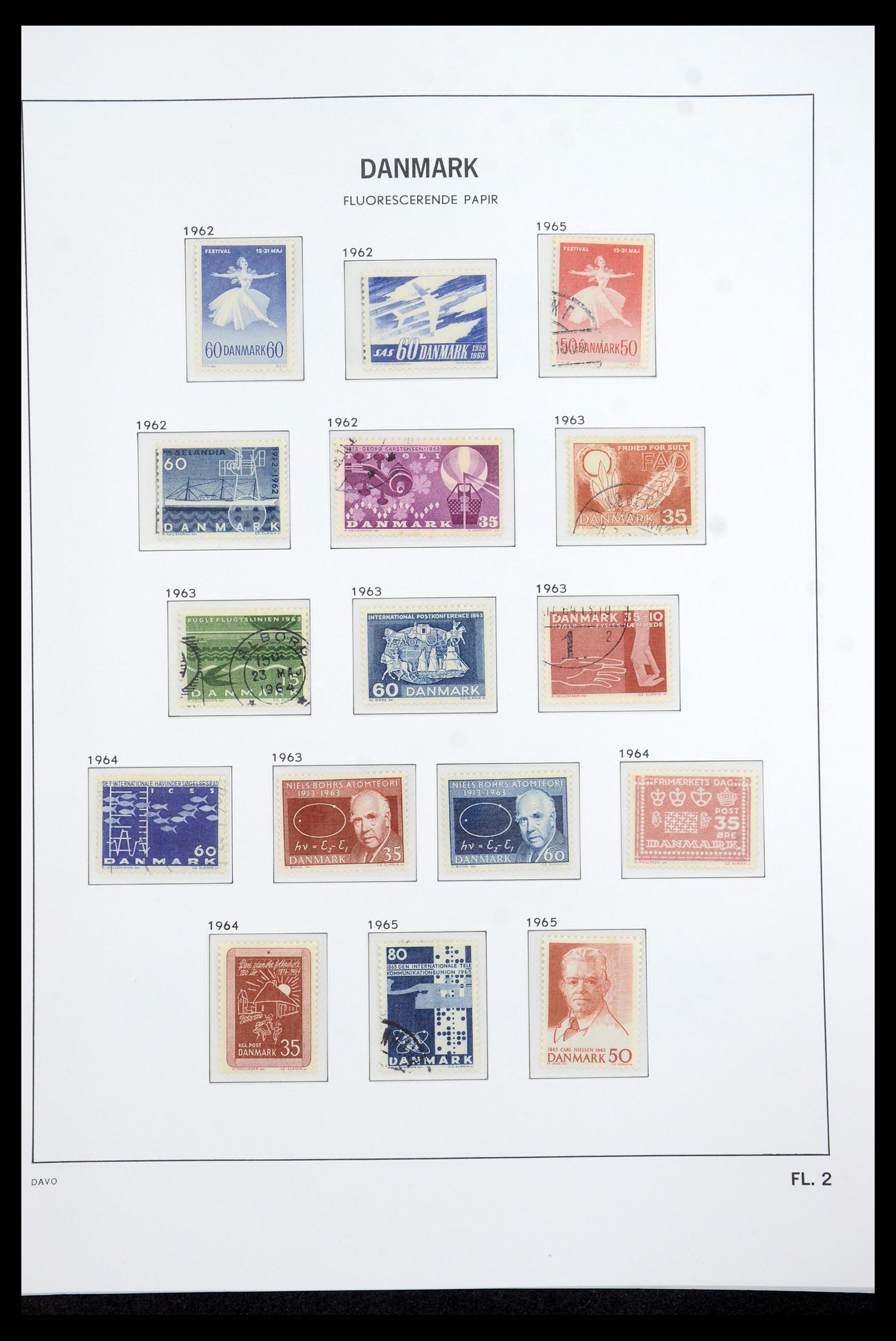35760 082 - Postzegelverzameling 35760 Denemarken 1851-1995.