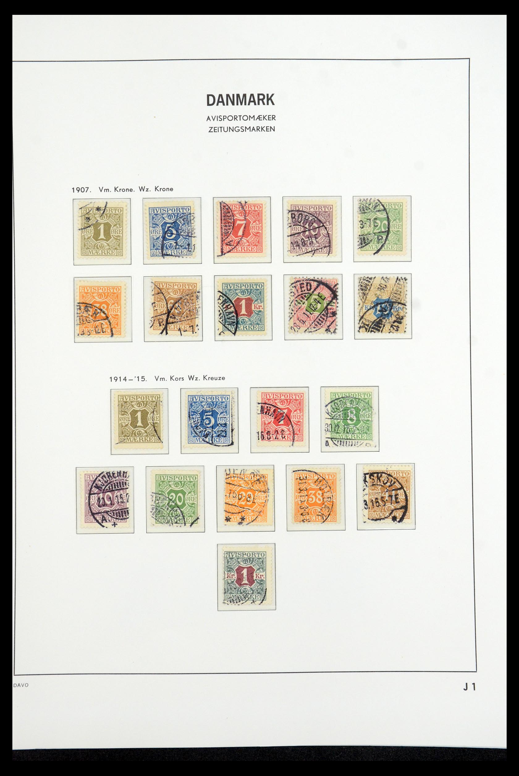 35760 084 - Postzegelverzameling 35760 Denemarken 1851-1995.
