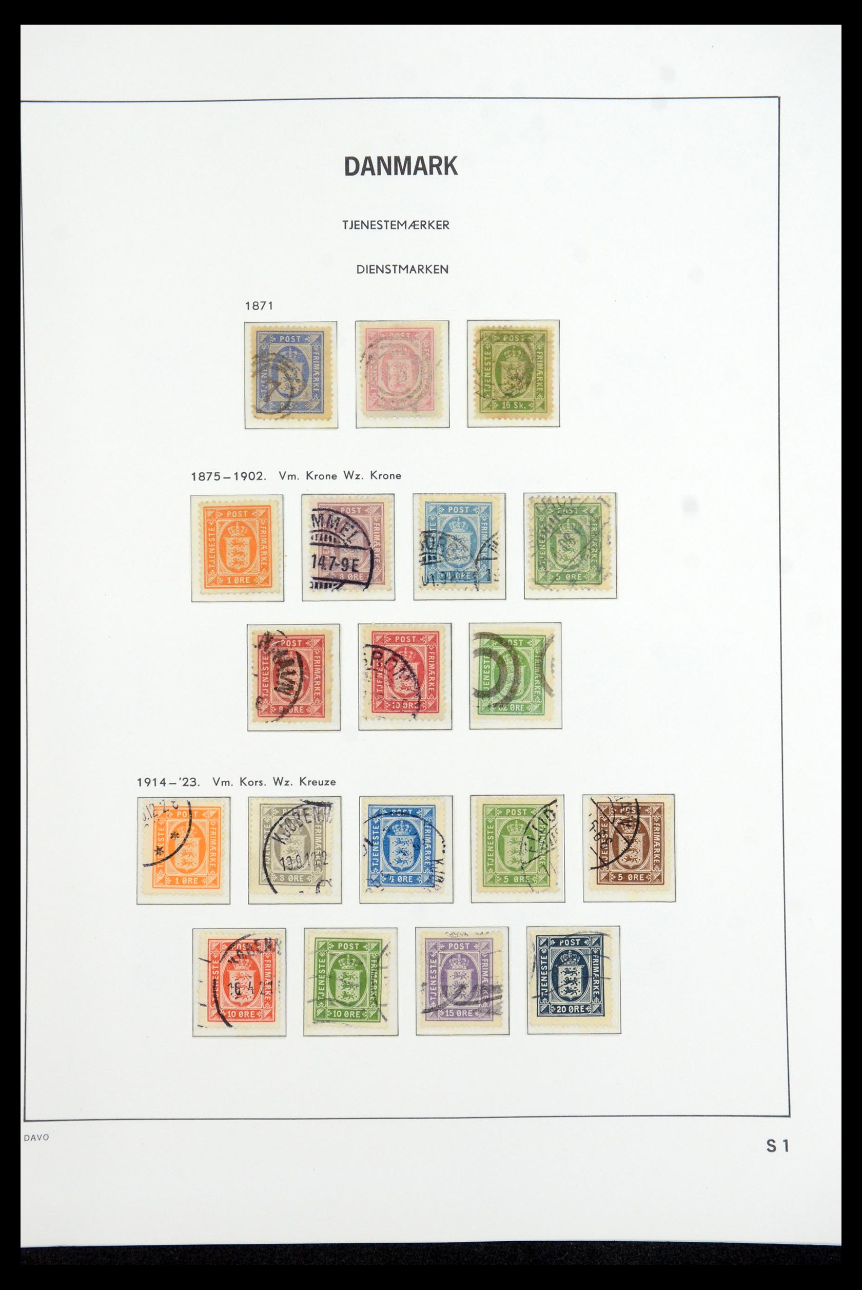 35760 085 - Postzegelverzameling 35760 Denemarken 1851-1995.
