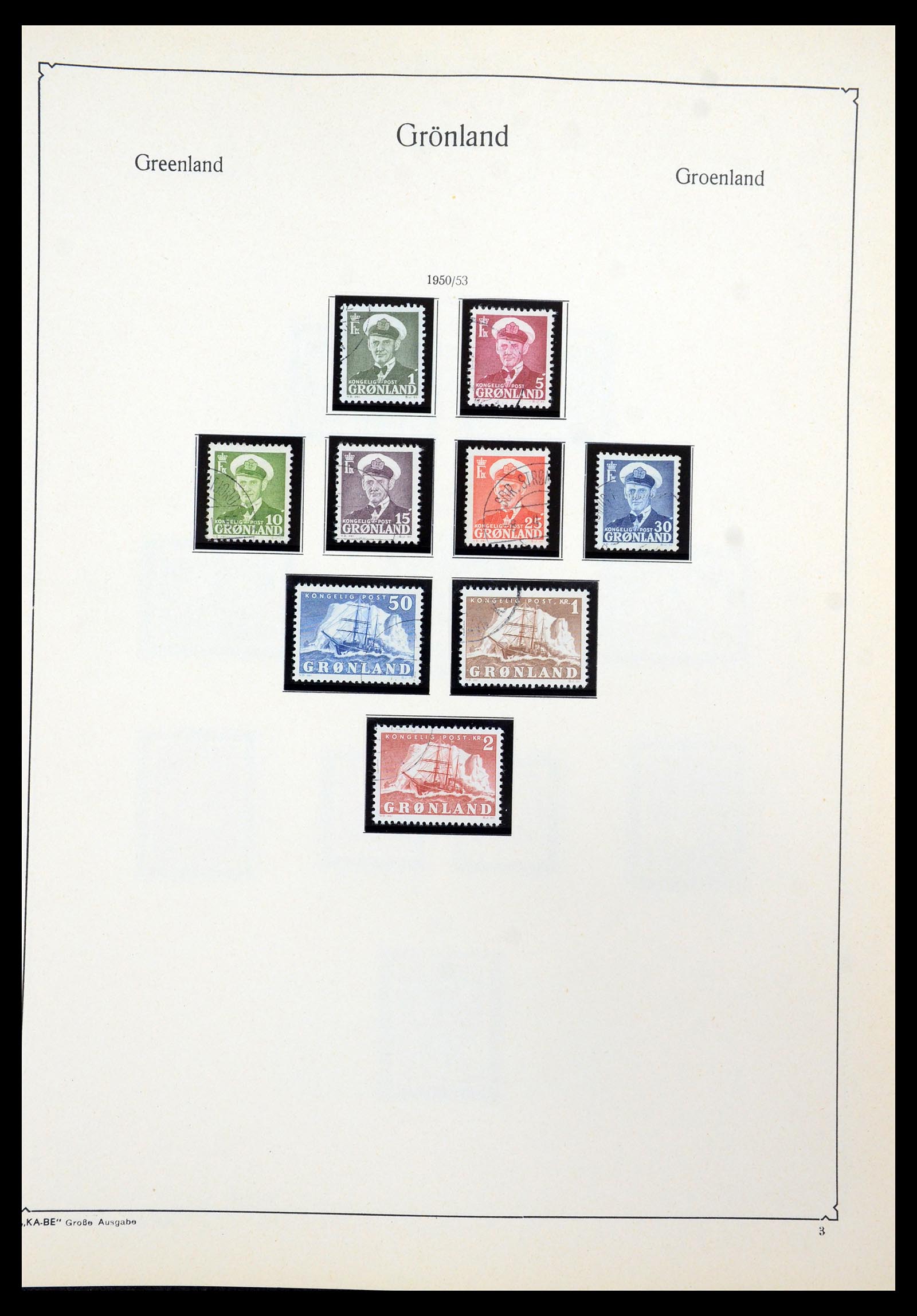 35761 003 - Postzegelverzameling 35761 Groenland 1938-2001.