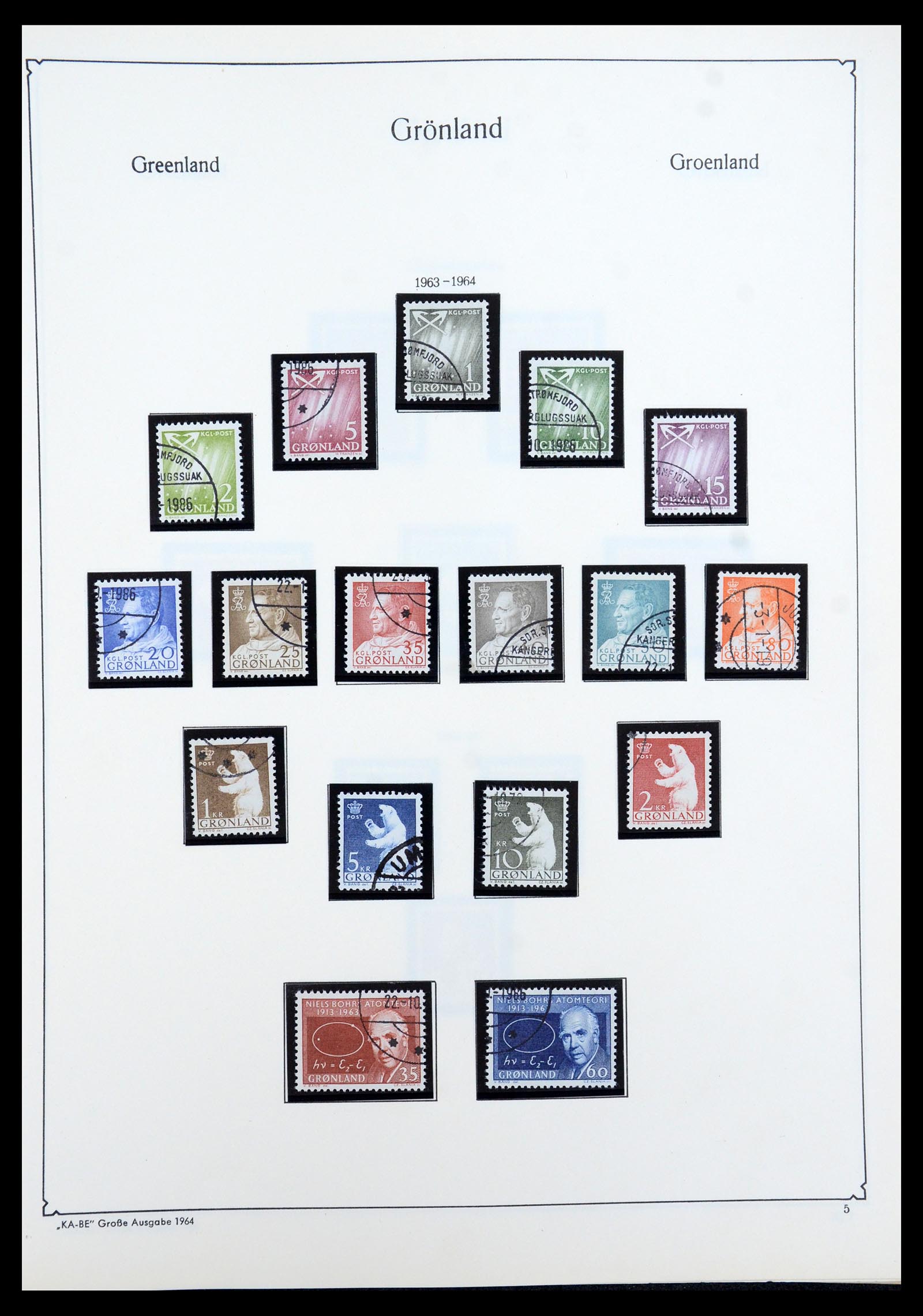 35761 005 - Postzegelverzameling 35761 Groenland 1938-2001.