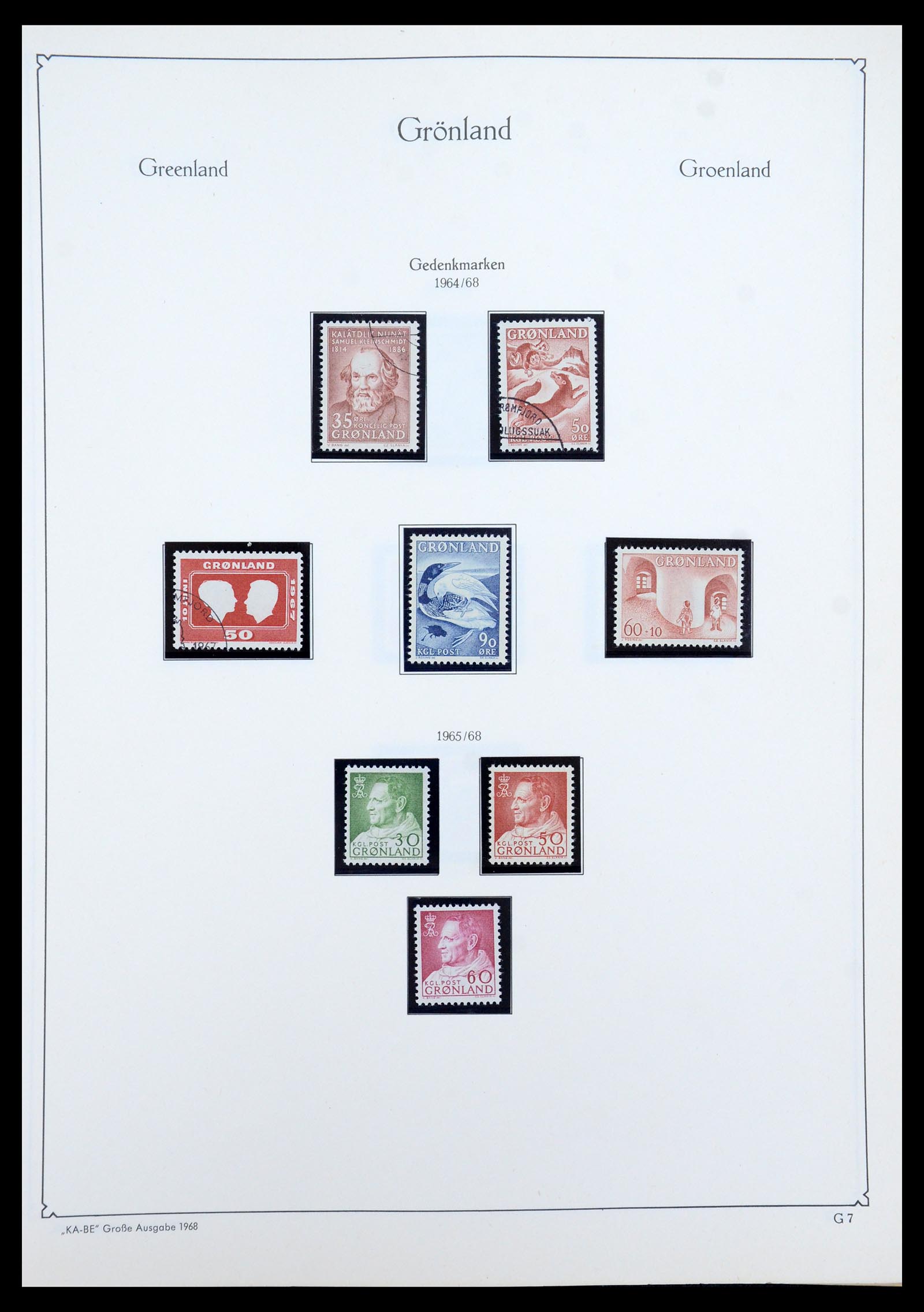 35761 006 - Postzegelverzameling 35761 Groenland 1938-2001.