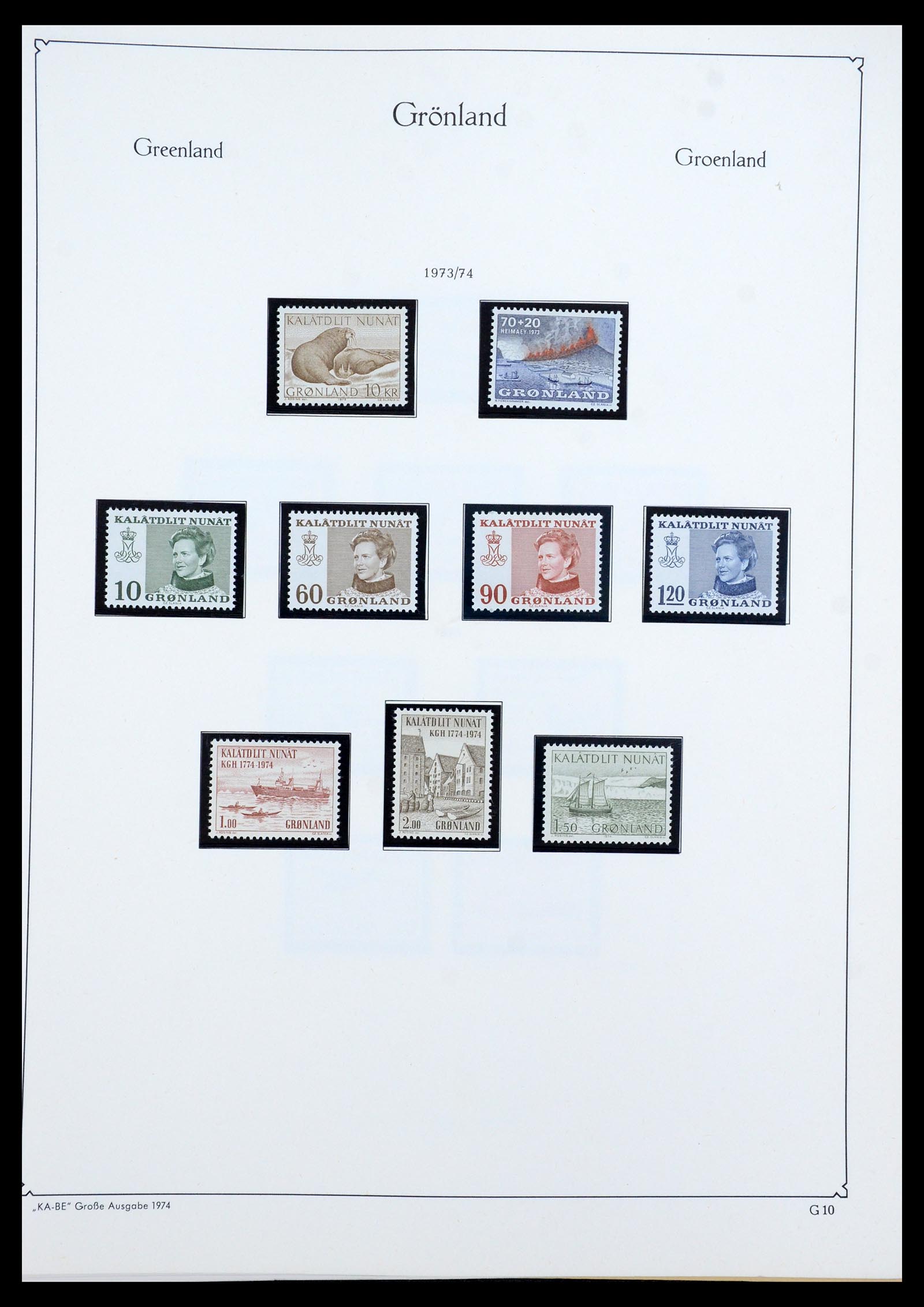 35761 009 - Postzegelverzameling 35761 Groenland 1938-2001.