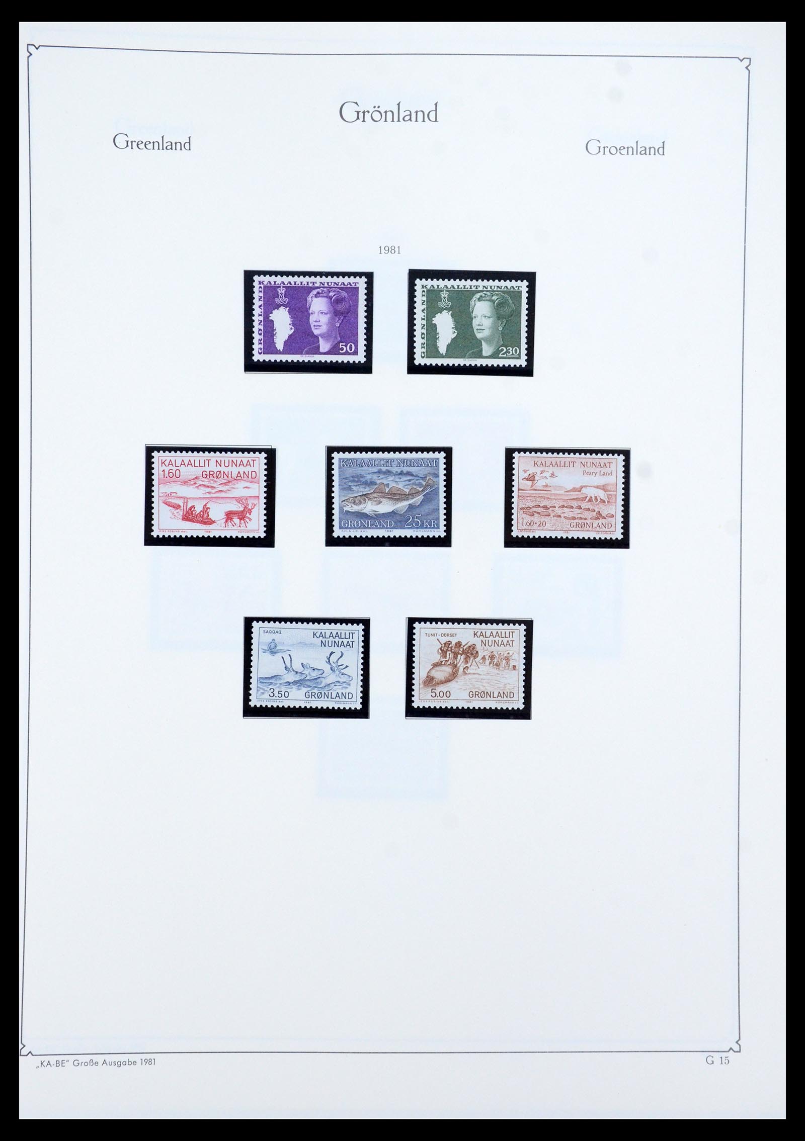 35761 014 - Postzegelverzameling 35761 Groenland 1938-2001.