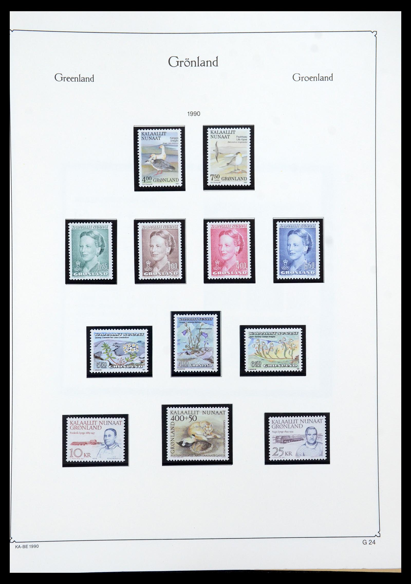 35761 024 - Postzegelverzameling 35761 Groenland 1938-2001.