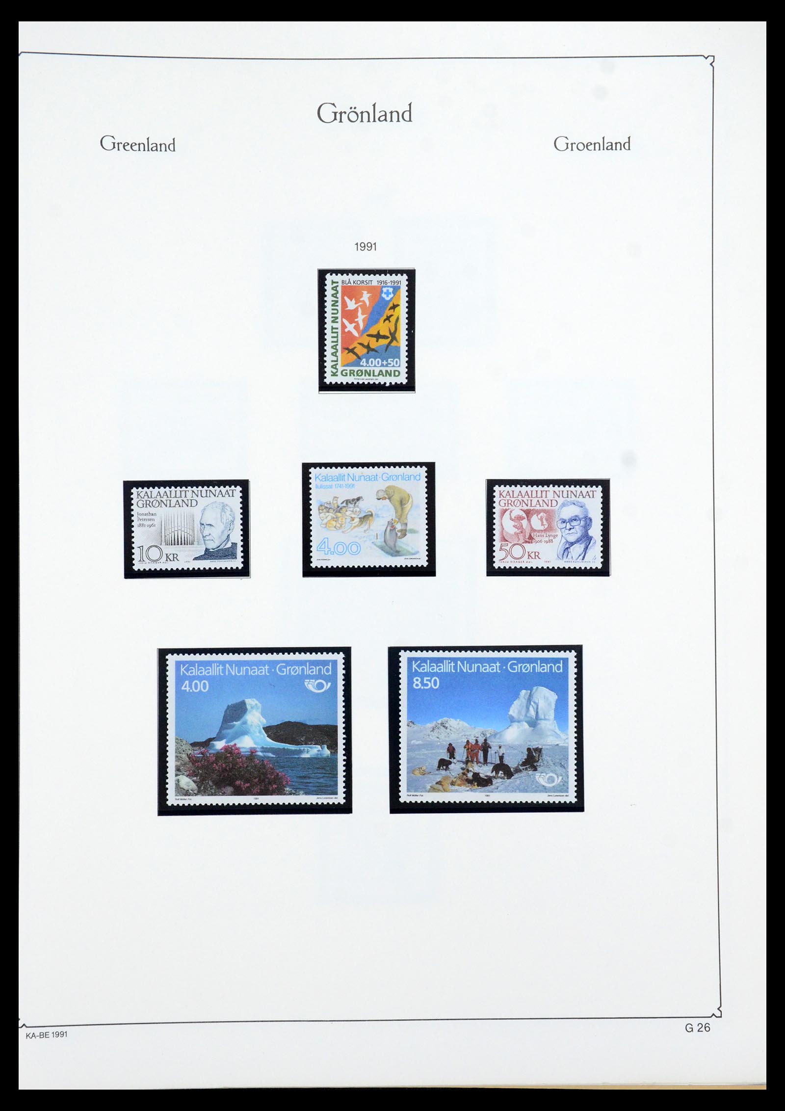 35761 027 - Postzegelverzameling 35761 Groenland 1938-2001.