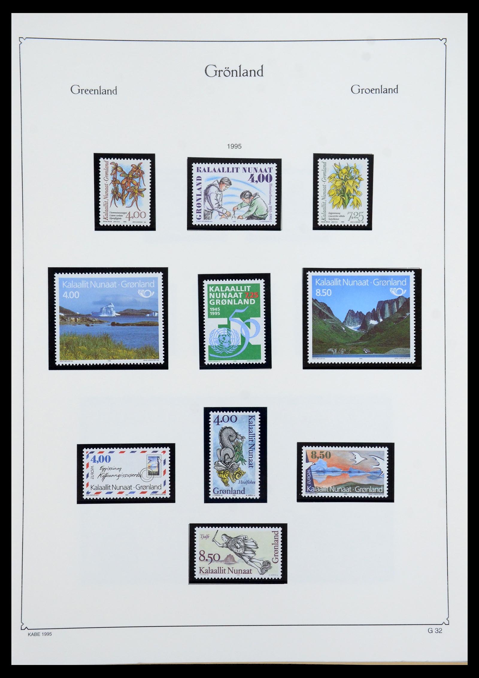 35761 033 - Postzegelverzameling 35761 Groenland 1938-2001.