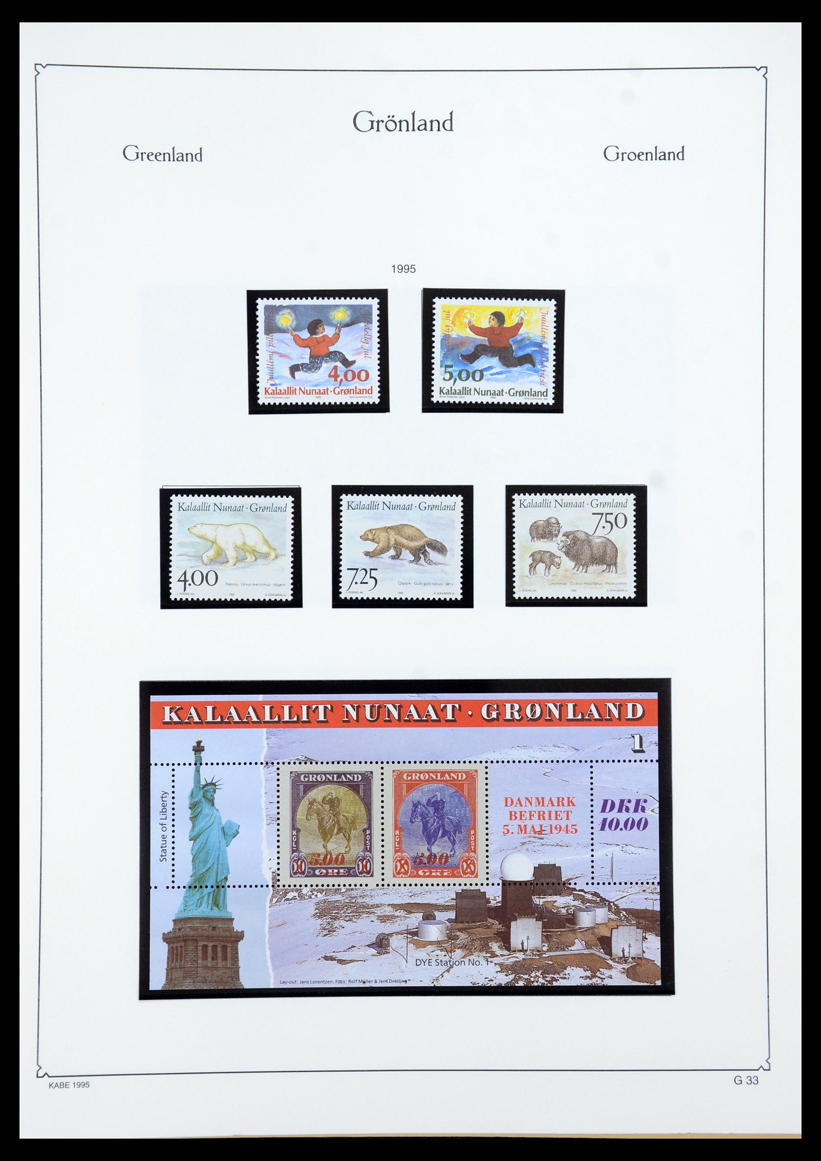 35761 034 - Postzegelverzameling 35761 Groenland 1938-2001.