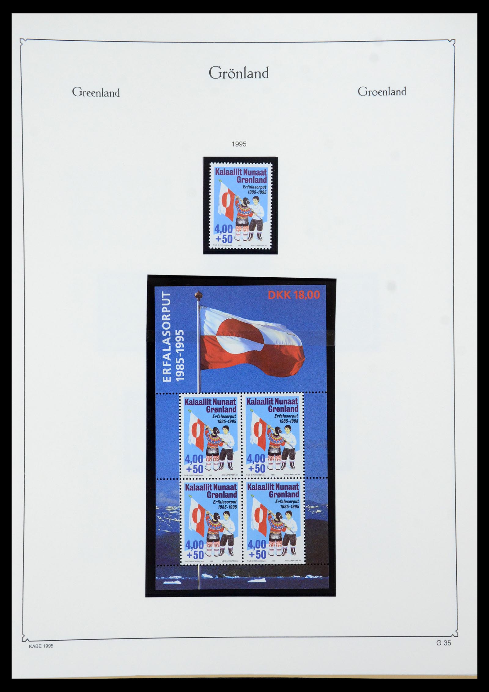 35761 036 - Postzegelverzameling 35761 Groenland 1938-2001.