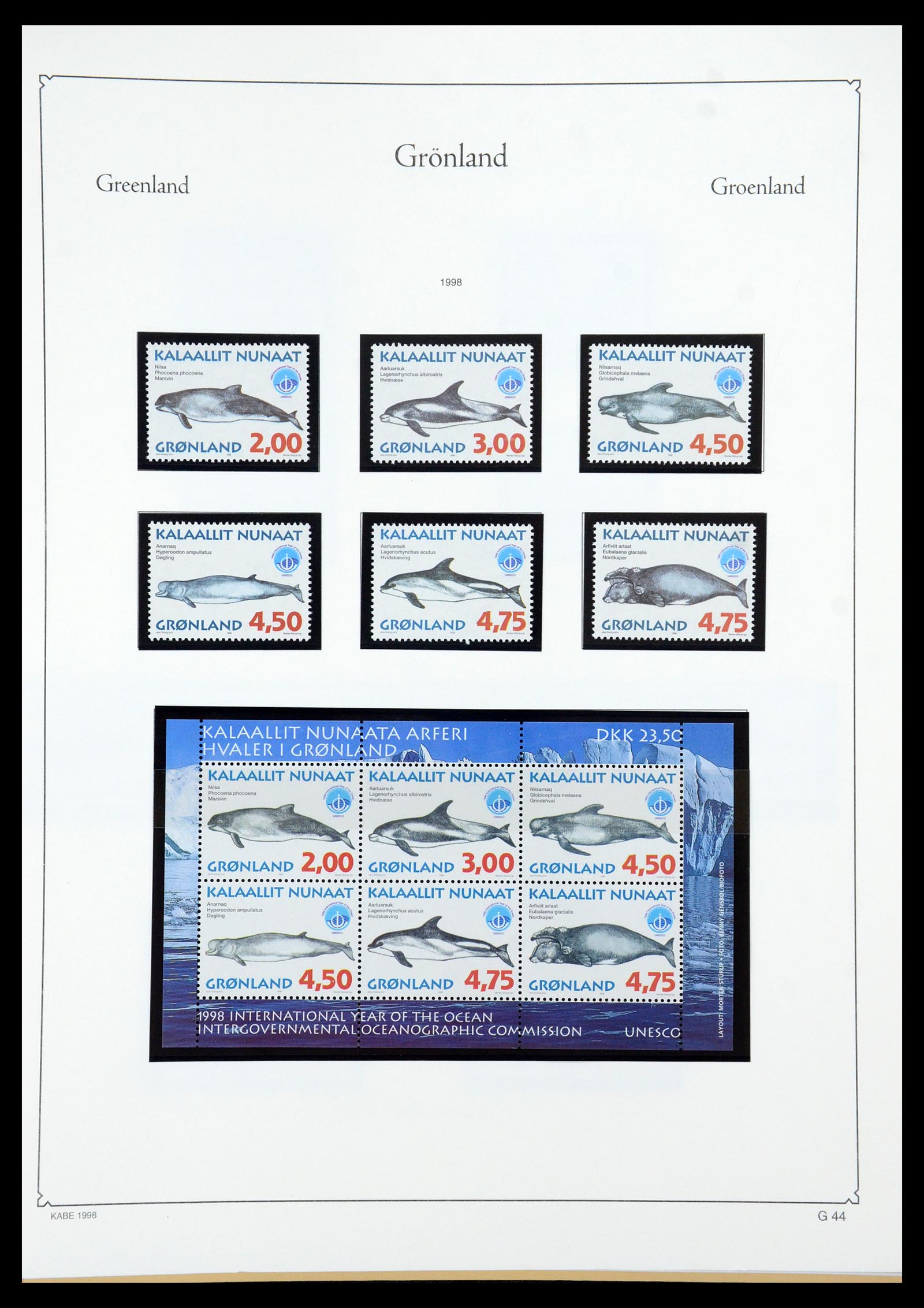 35761 045 - Postzegelverzameling 35761 Groenland 1938-2001.