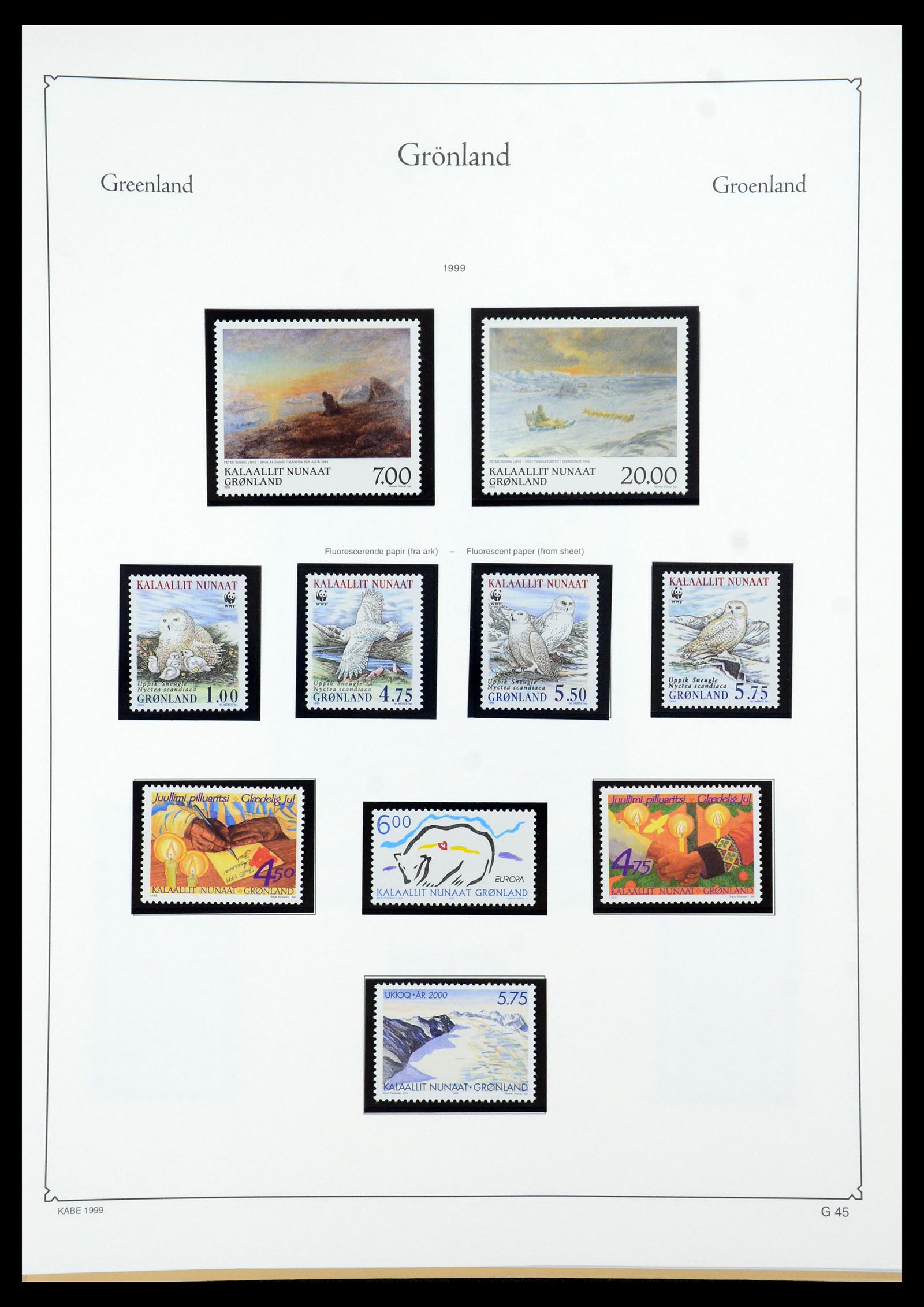 35761 047 - Postzegelverzameling 35761 Groenland 1938-2001.