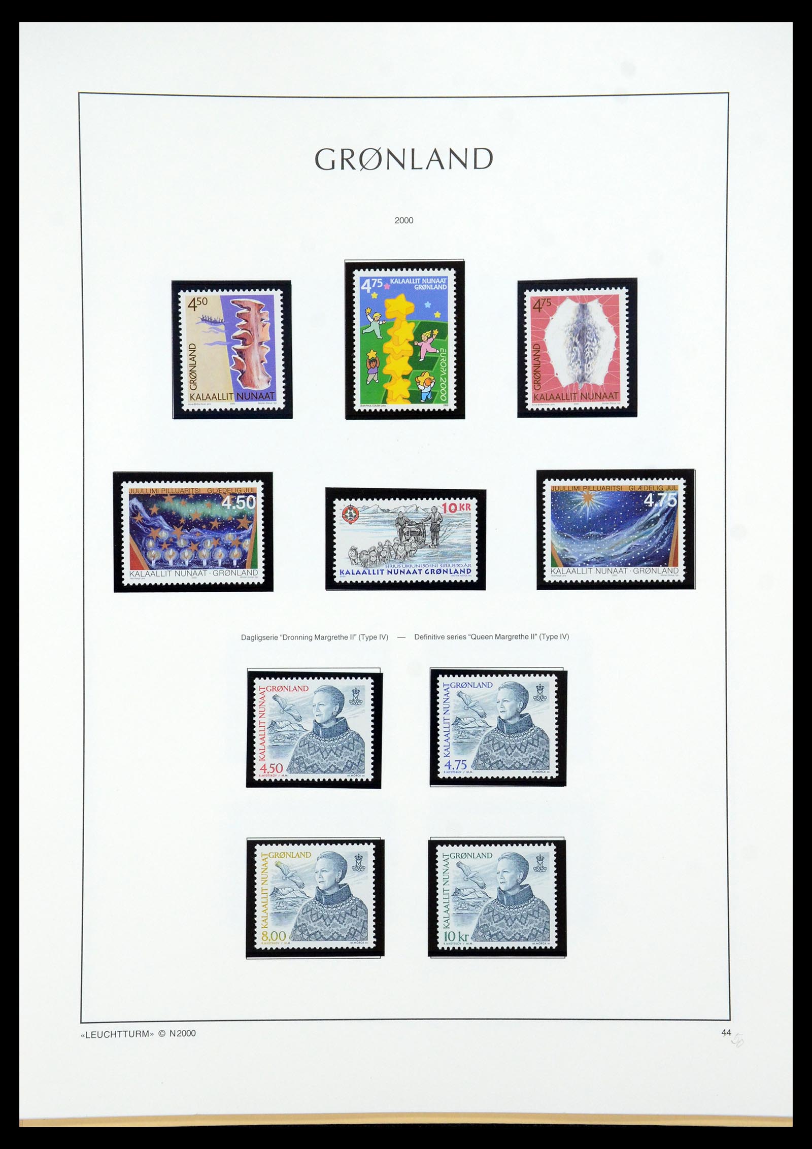35761 052 - Postzegelverzameling 35761 Groenland 1938-2001.