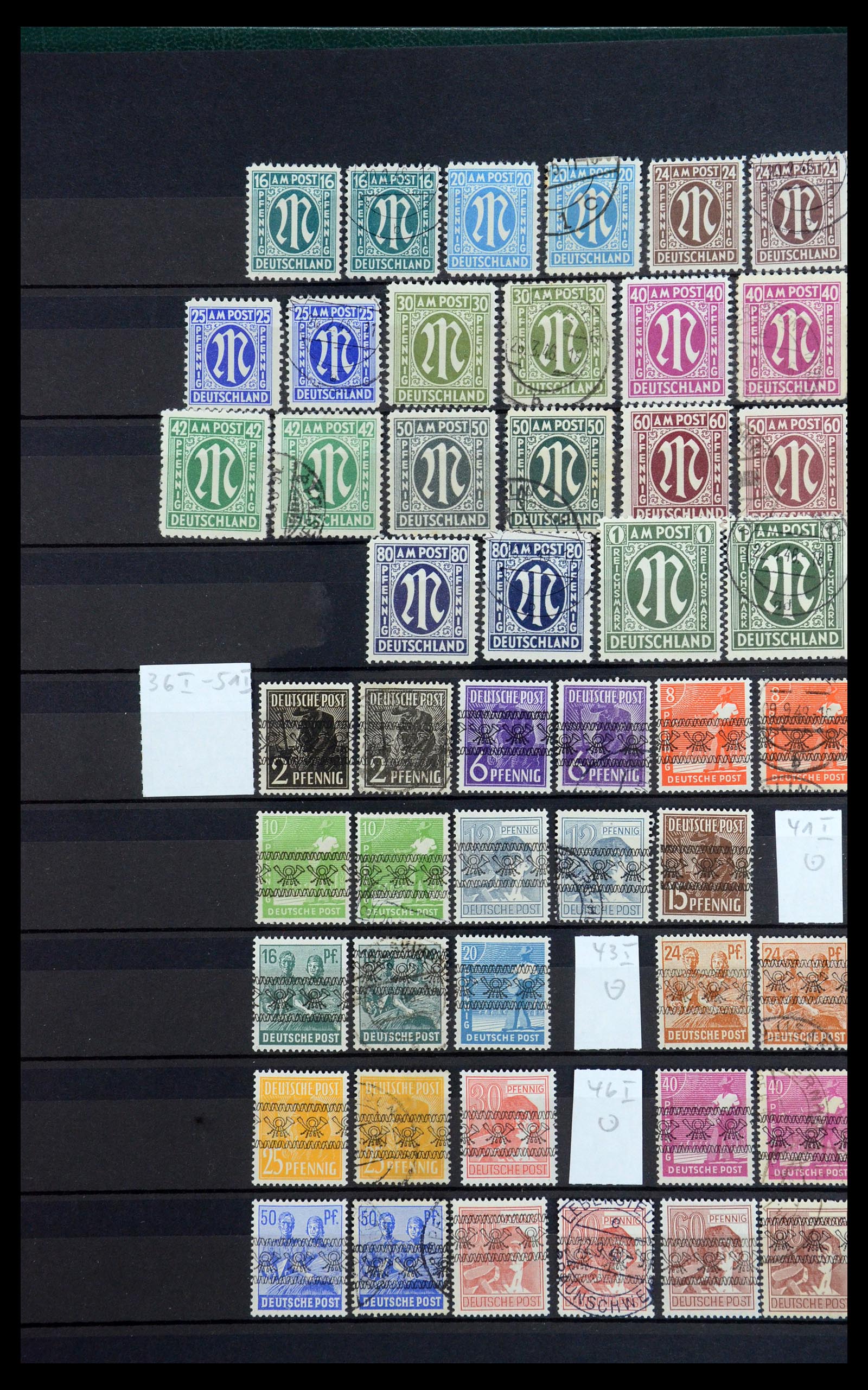 35762 002 - Postzegelverzameling 35762 Duitse Zones 1945-1949.