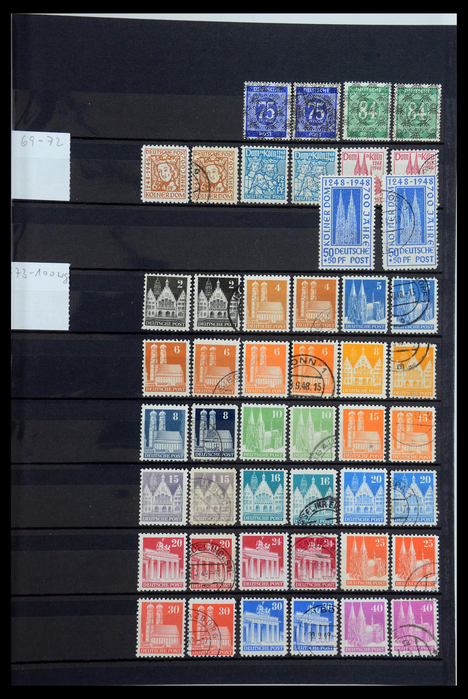 35762 005 - Postzegelverzameling 35762 Duitse Zones 1945-1949.